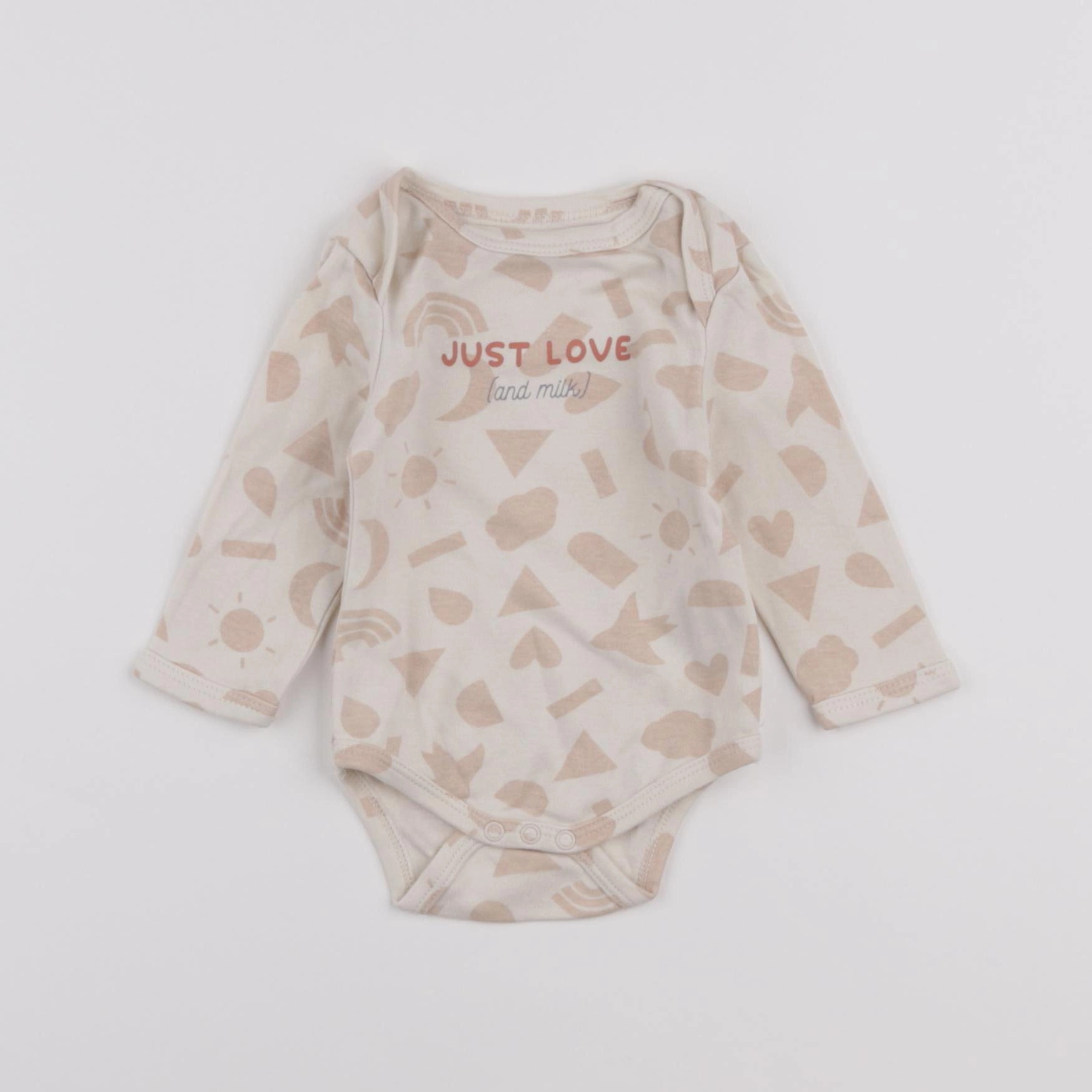 Vertbaudet - body marron - 3 mois