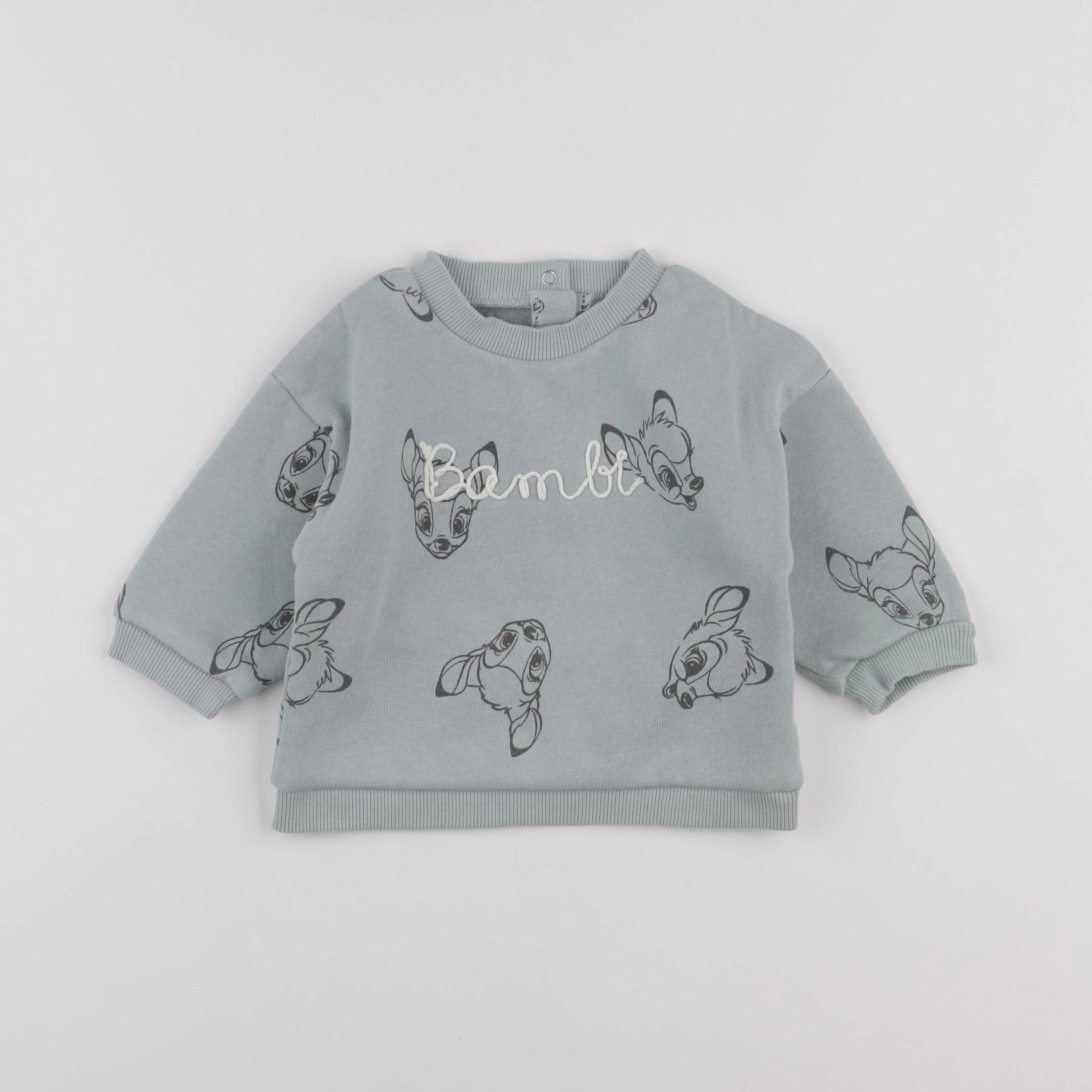 Vertbaudet - sweat vert - 9 mois