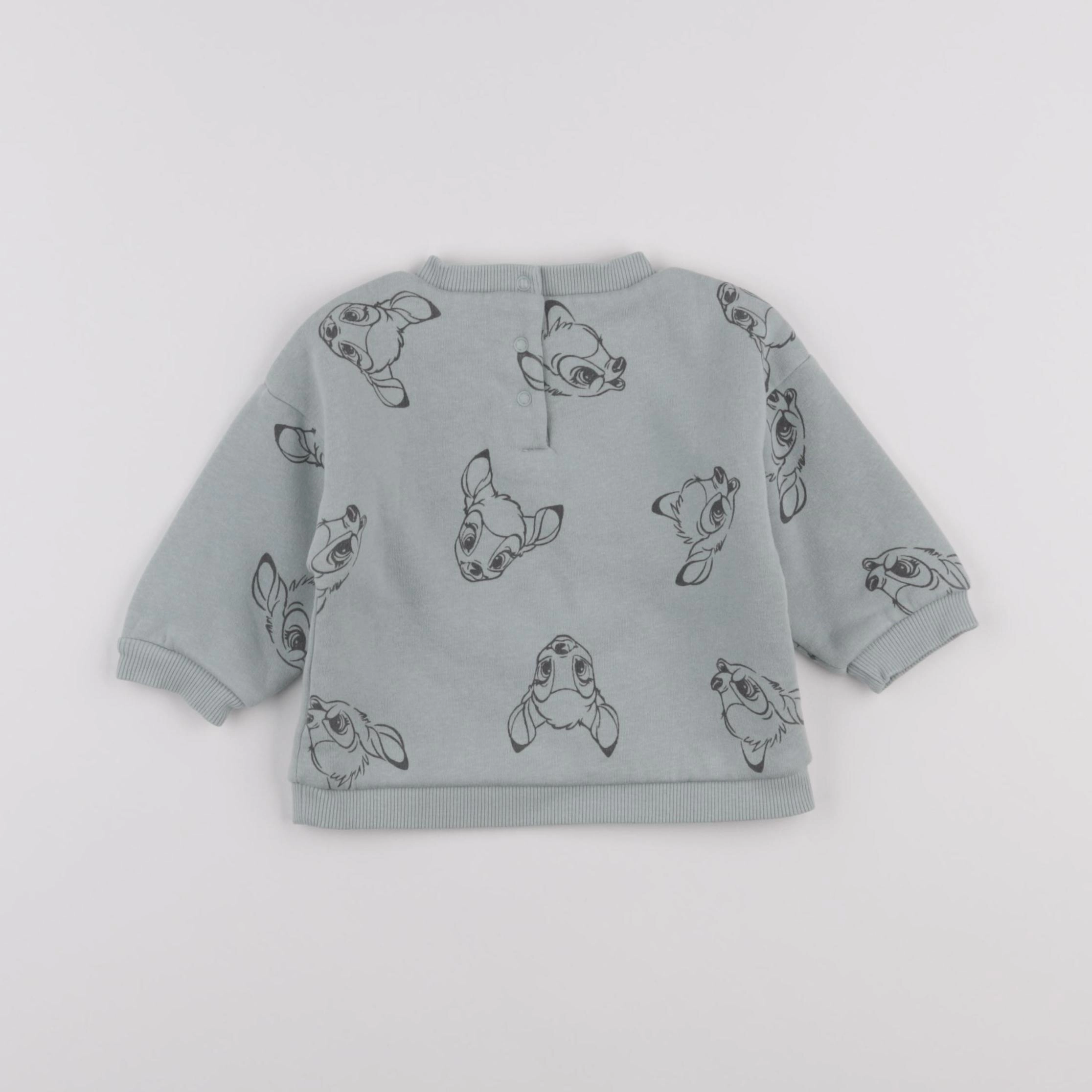 Vertbaudet - sweat vert - 9 mois