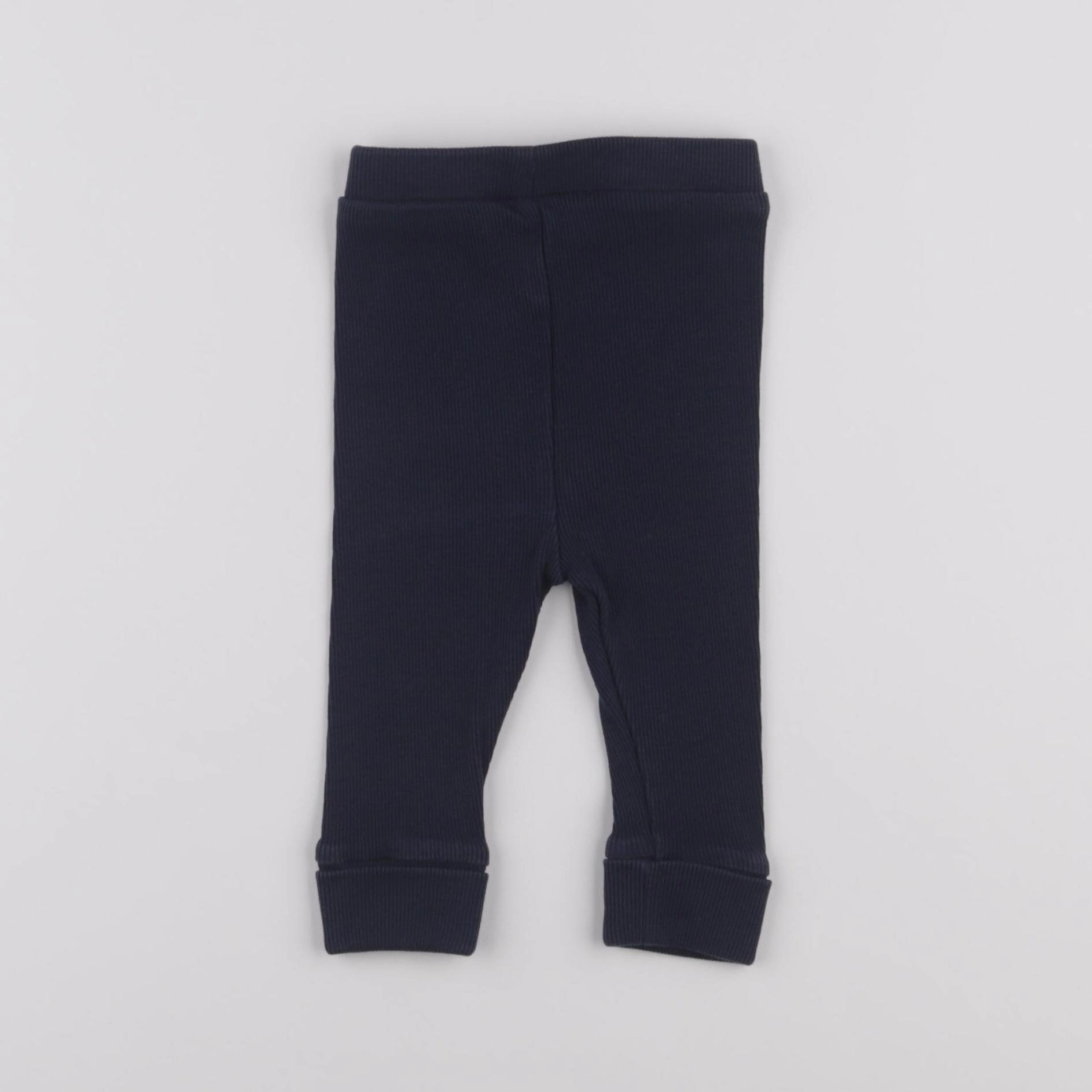 Vertbaudet - legging bleu - 9 mois