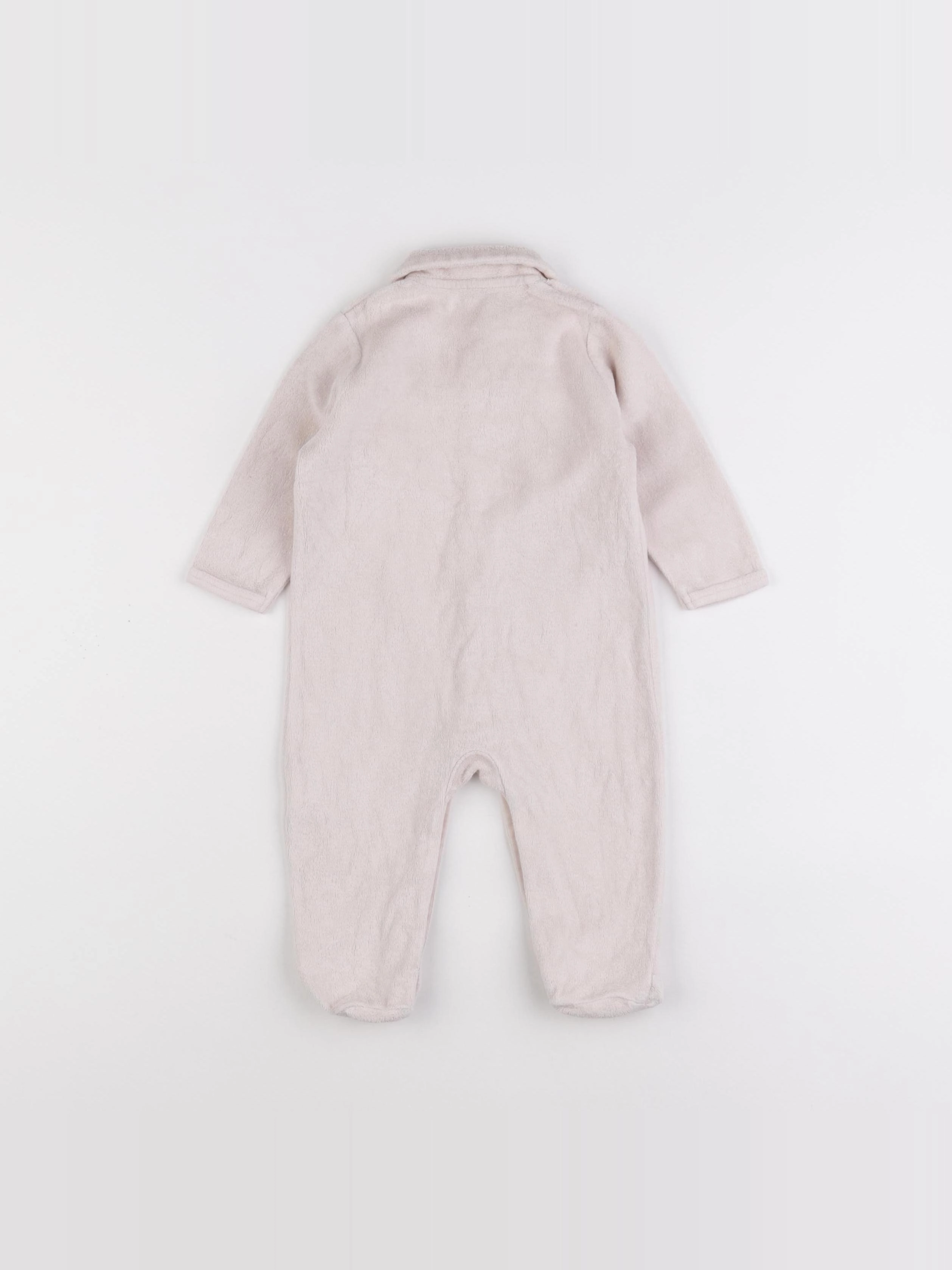 Vertbaudet - pyjama velours rose - 6 mois