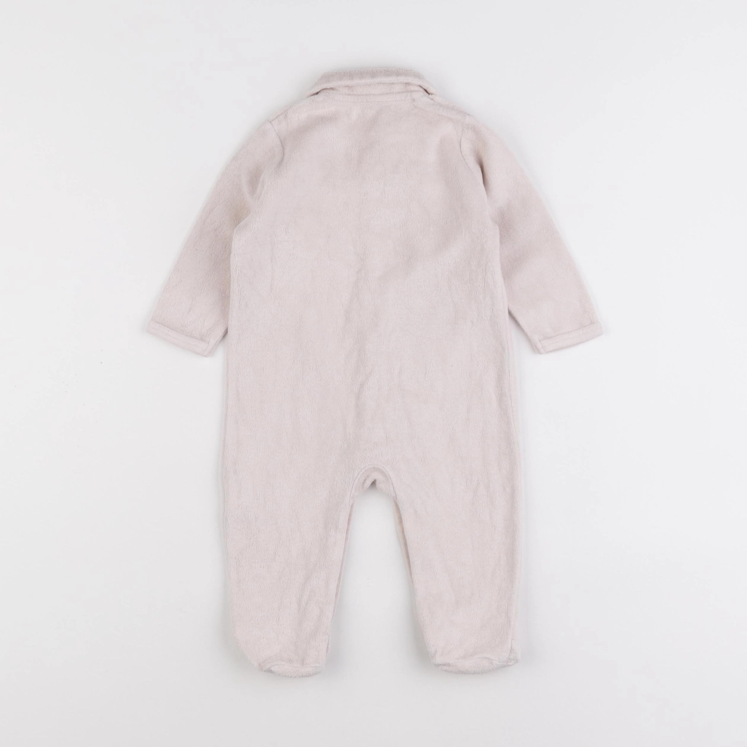 Vertbaudet - pyjama velours rose - 6 mois