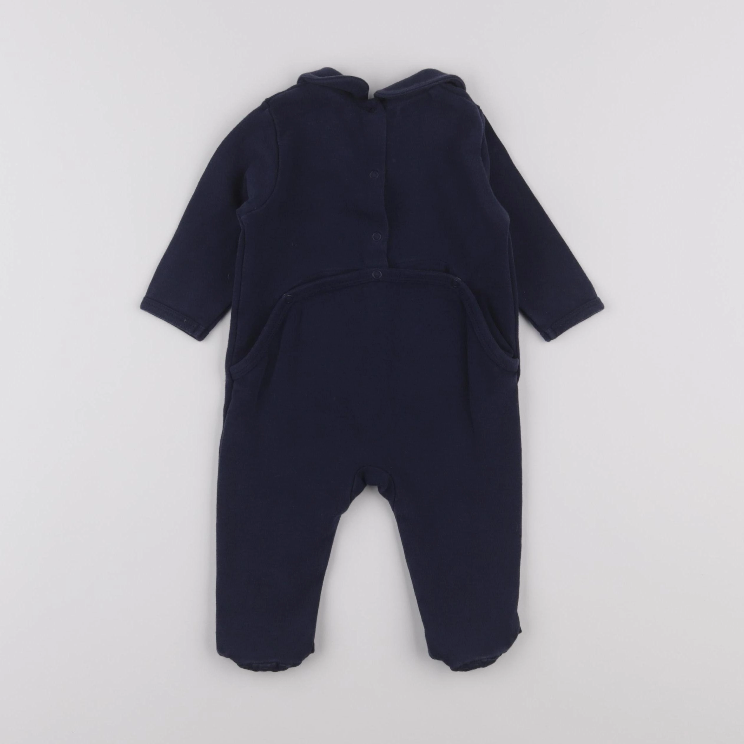 Vertbaudet - pyjama coton bleu - 9 mois