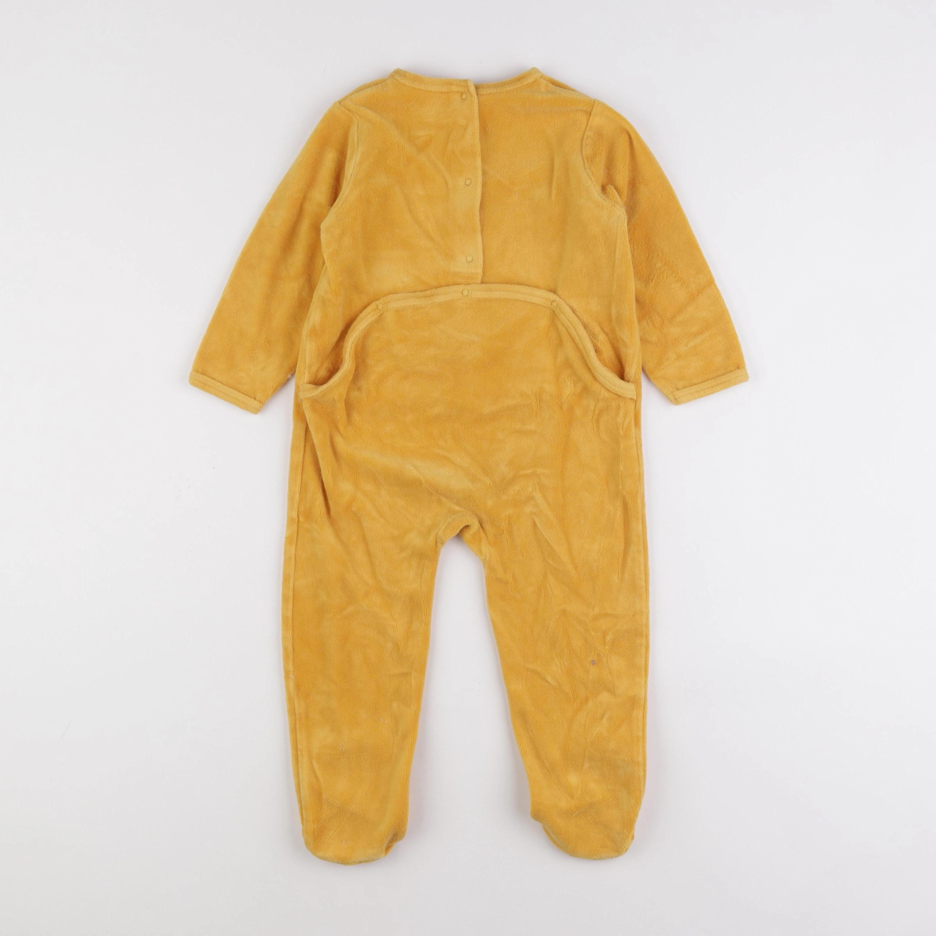 Vertbaudet - pyjama velours jaune - 3 ans