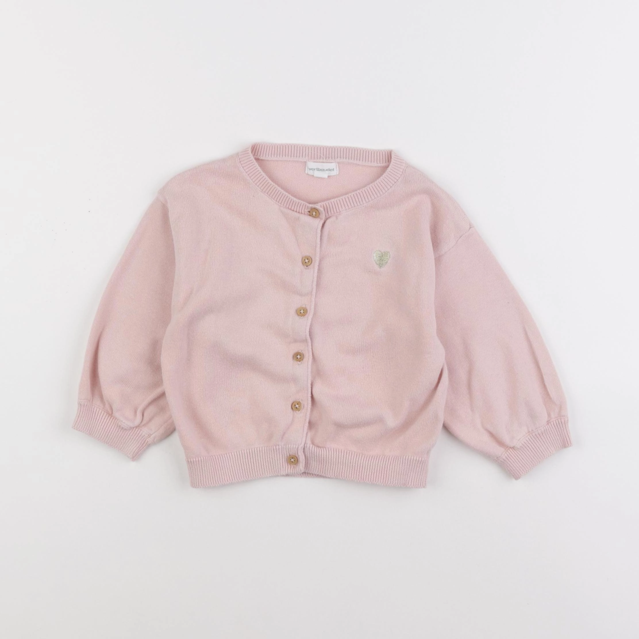 Vertbaudet - gilet rose - 24 mois