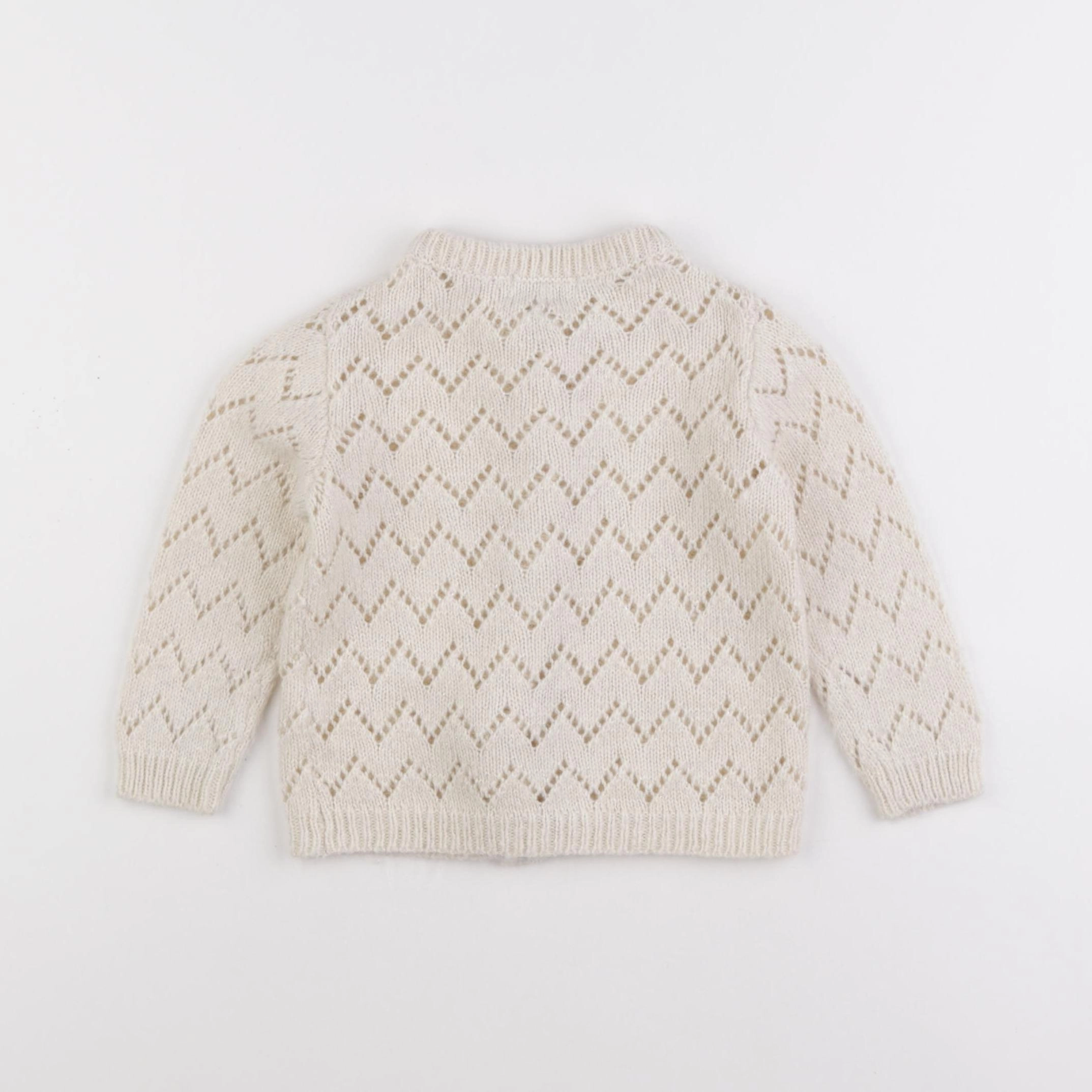 Vertbaudet - gilet beige - 2 ans