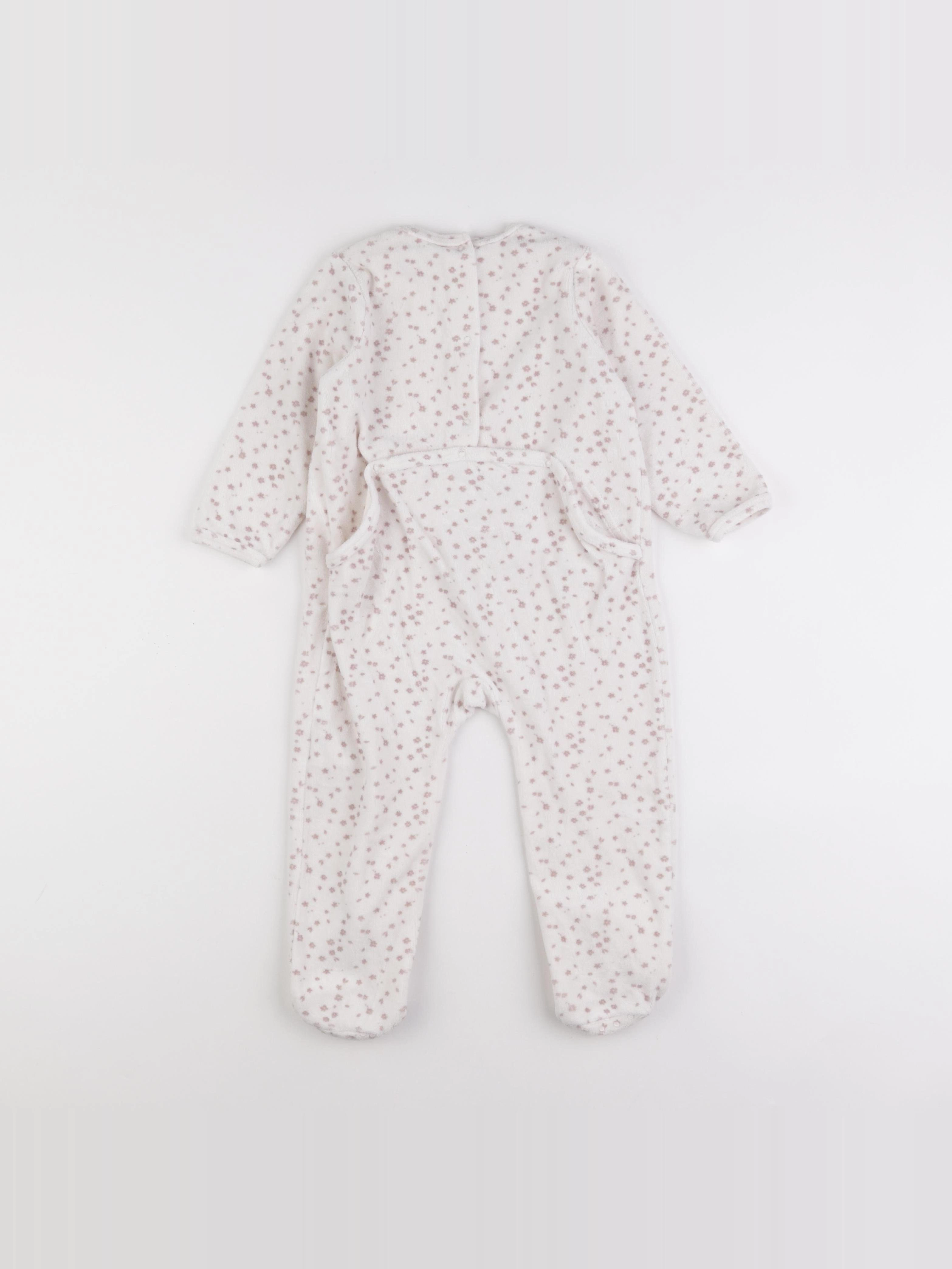 Vertbaudet - pyjama velours beige - 3 ans