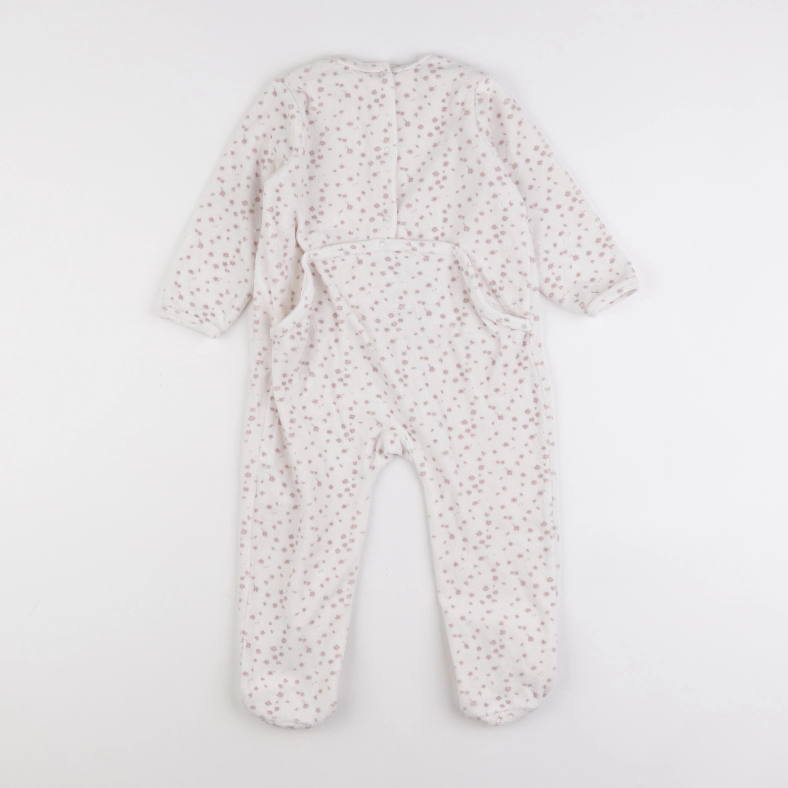 Vertbaudet - pyjama velours beige - 3 ans