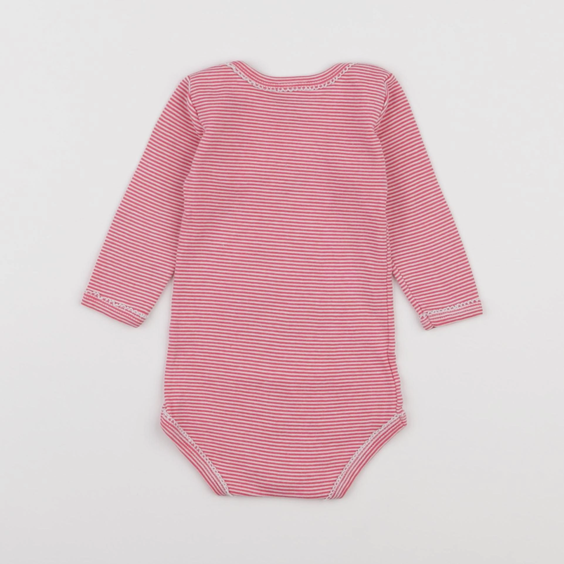 Petit Bateau - body rose - 6 mois