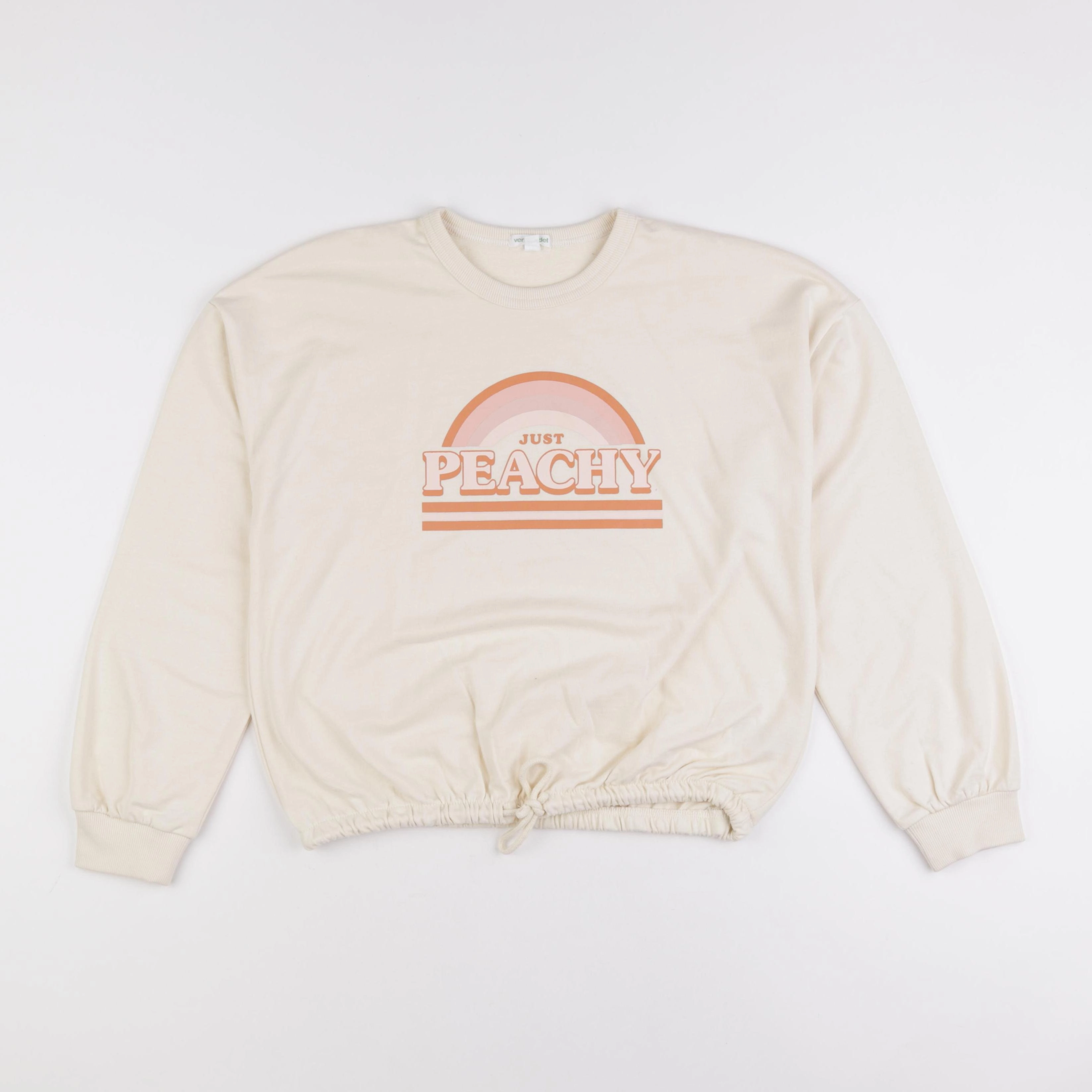 Vertbaudet - sweat beige - 12 ans