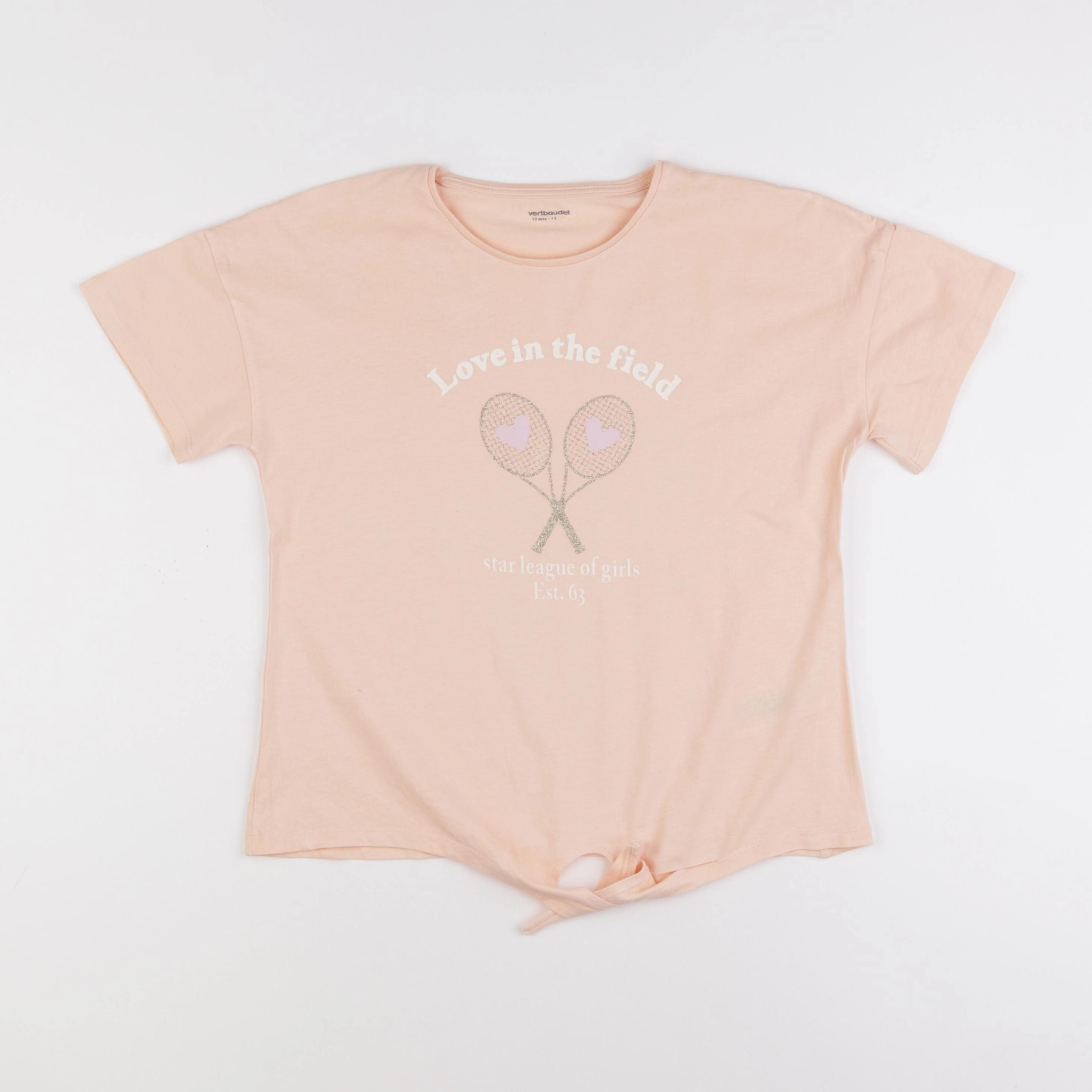 Vertbaudet - tee-shirt orange - 12 ans