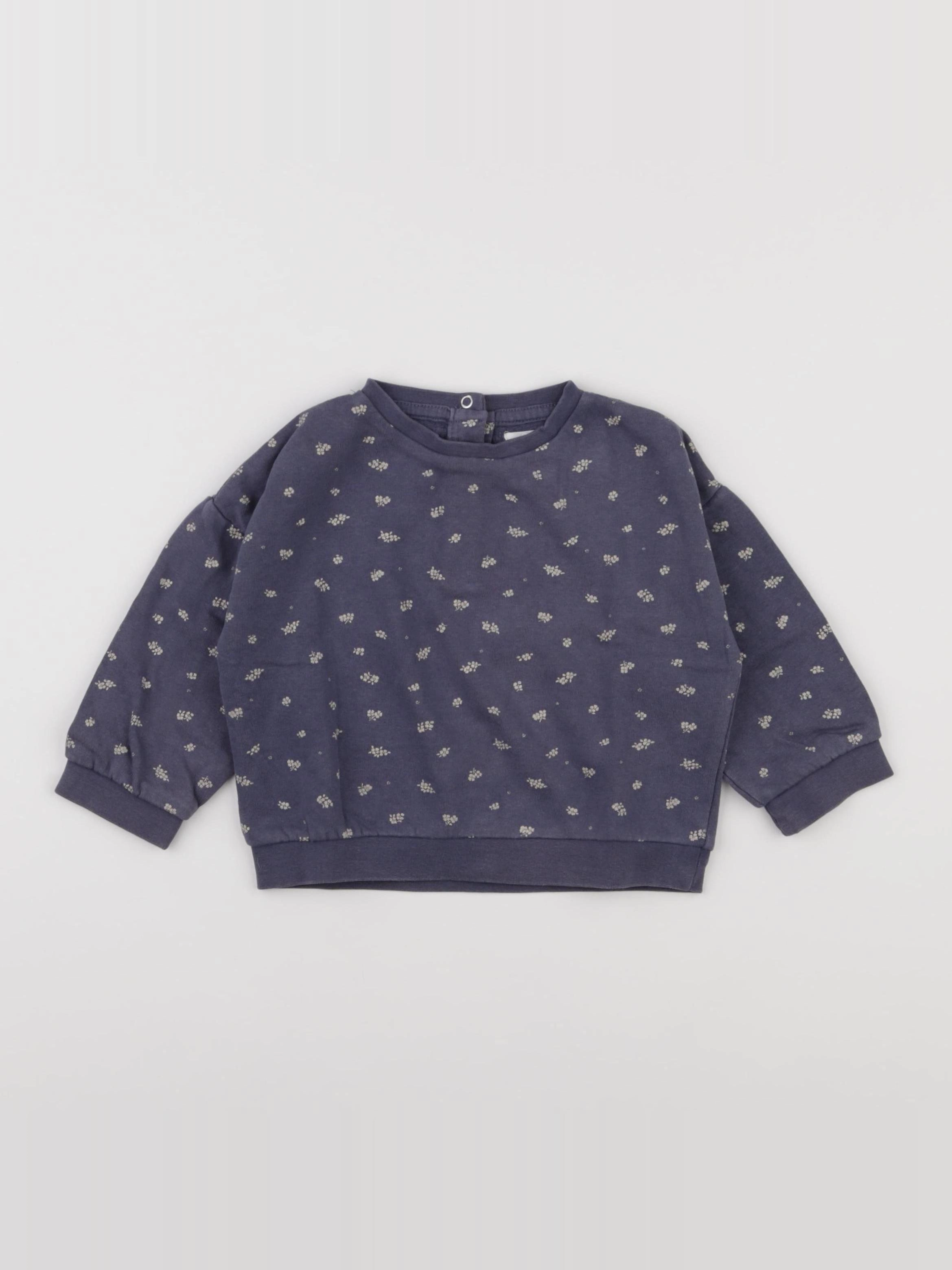 Vertbaudet - sweat bleu - 18 mois