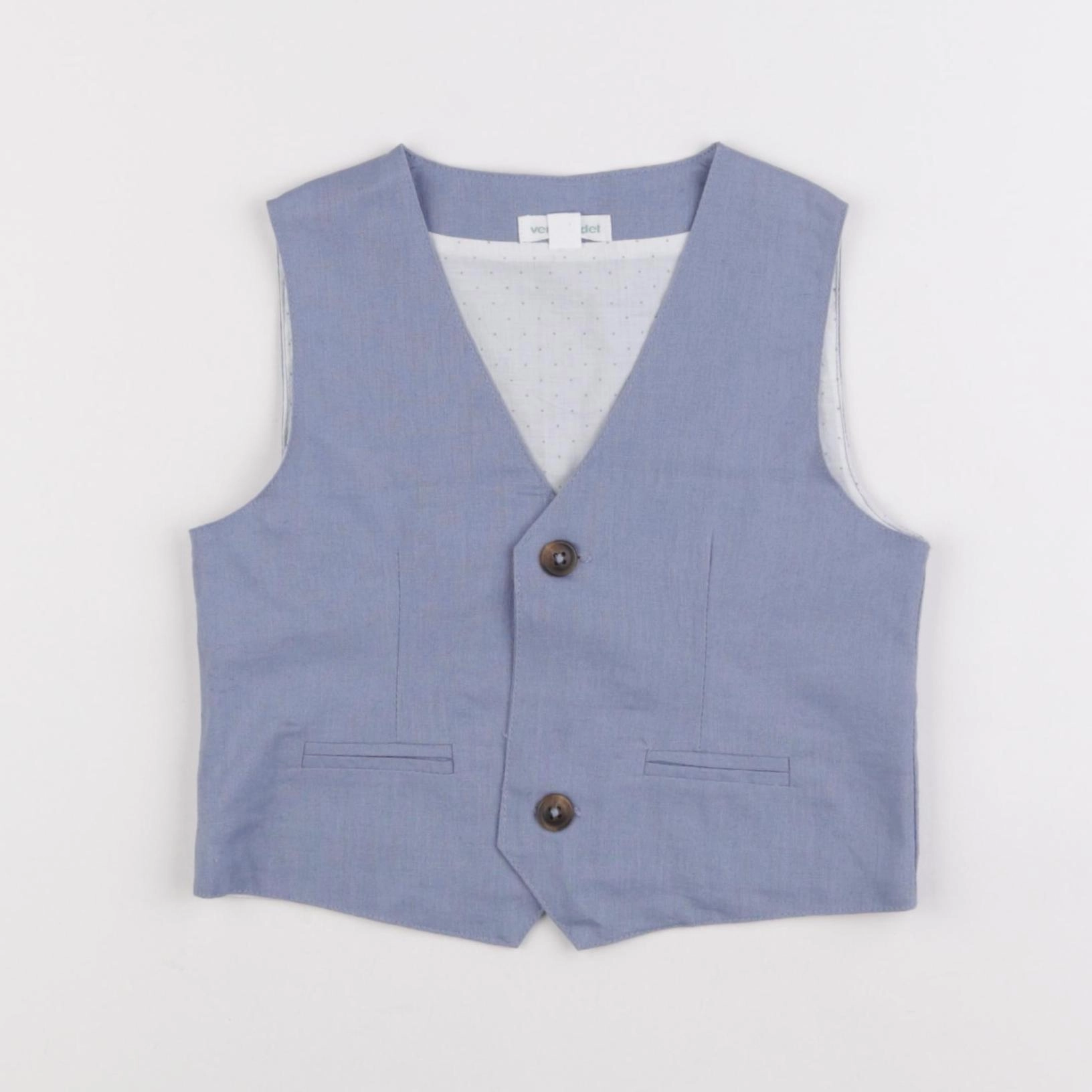 Vertbaudet - gilet bleu - 3 ans