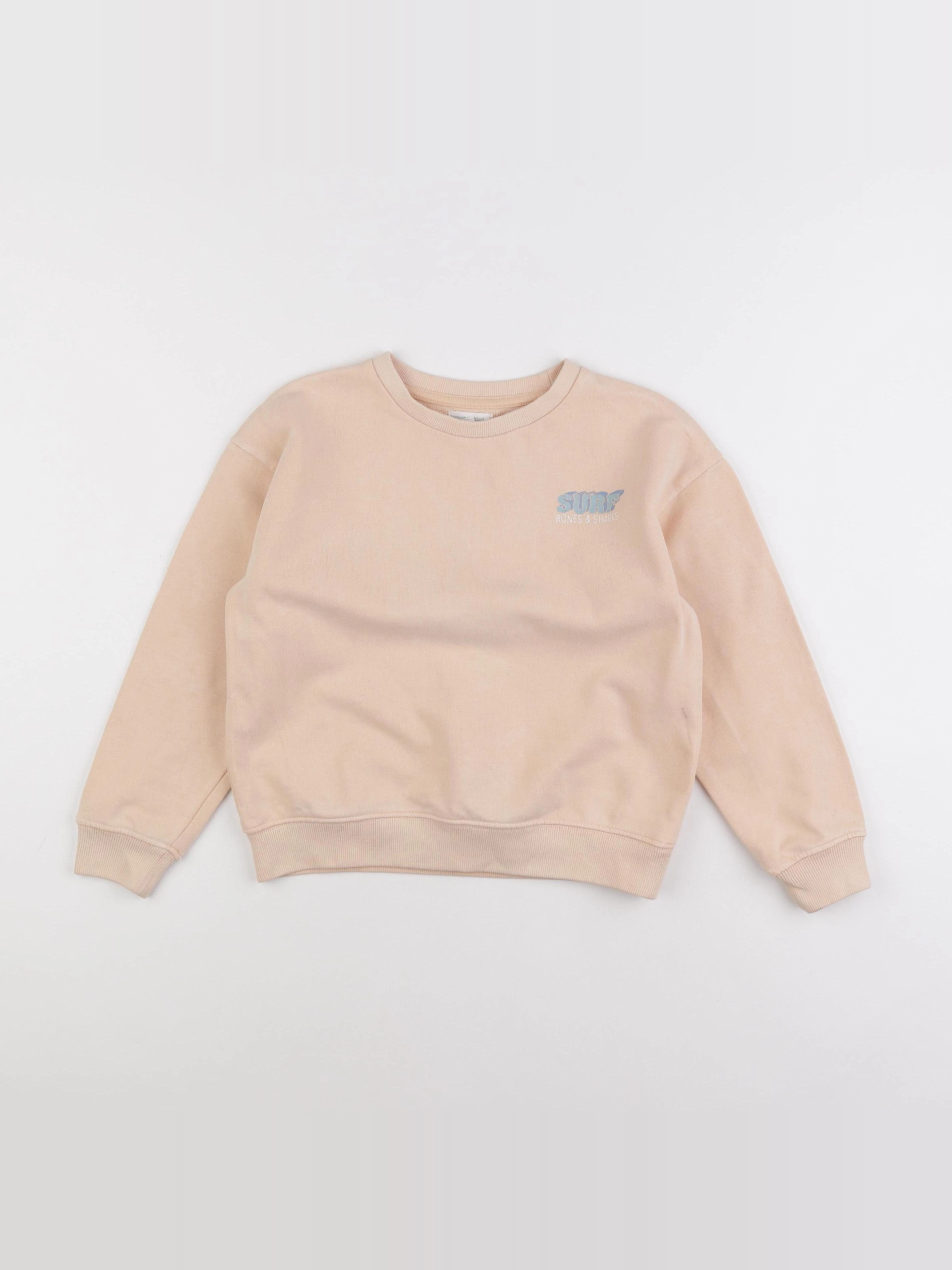 Vertbaudet - sweat imprimé au dos rose - 8 ans