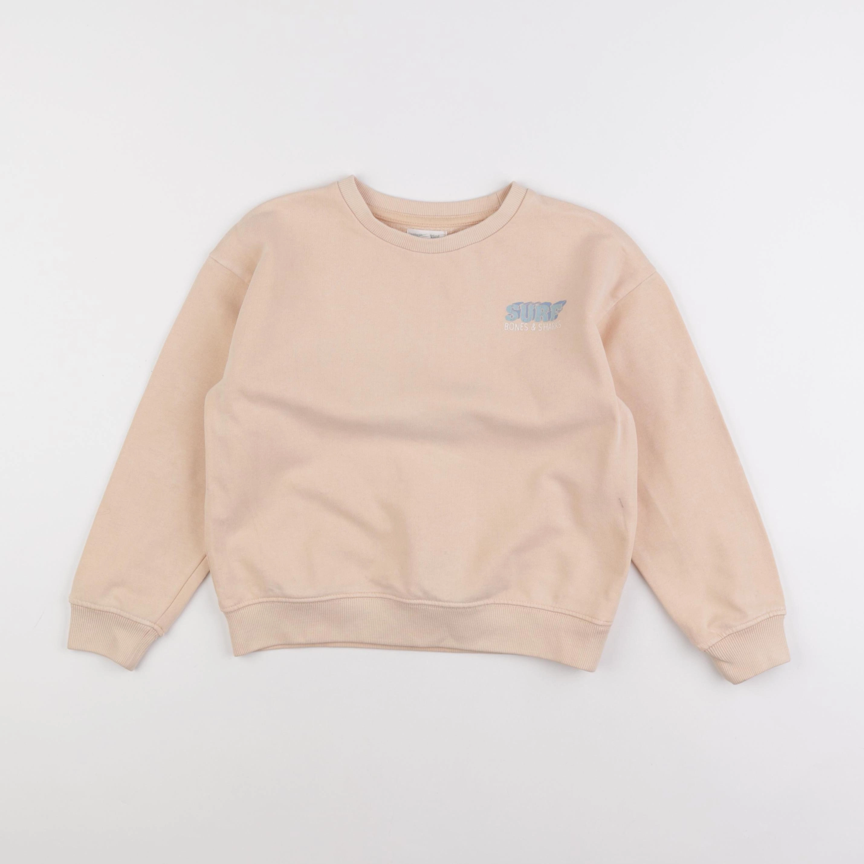 Vertbaudet - sweat imprimé au dos rose - 8 ans