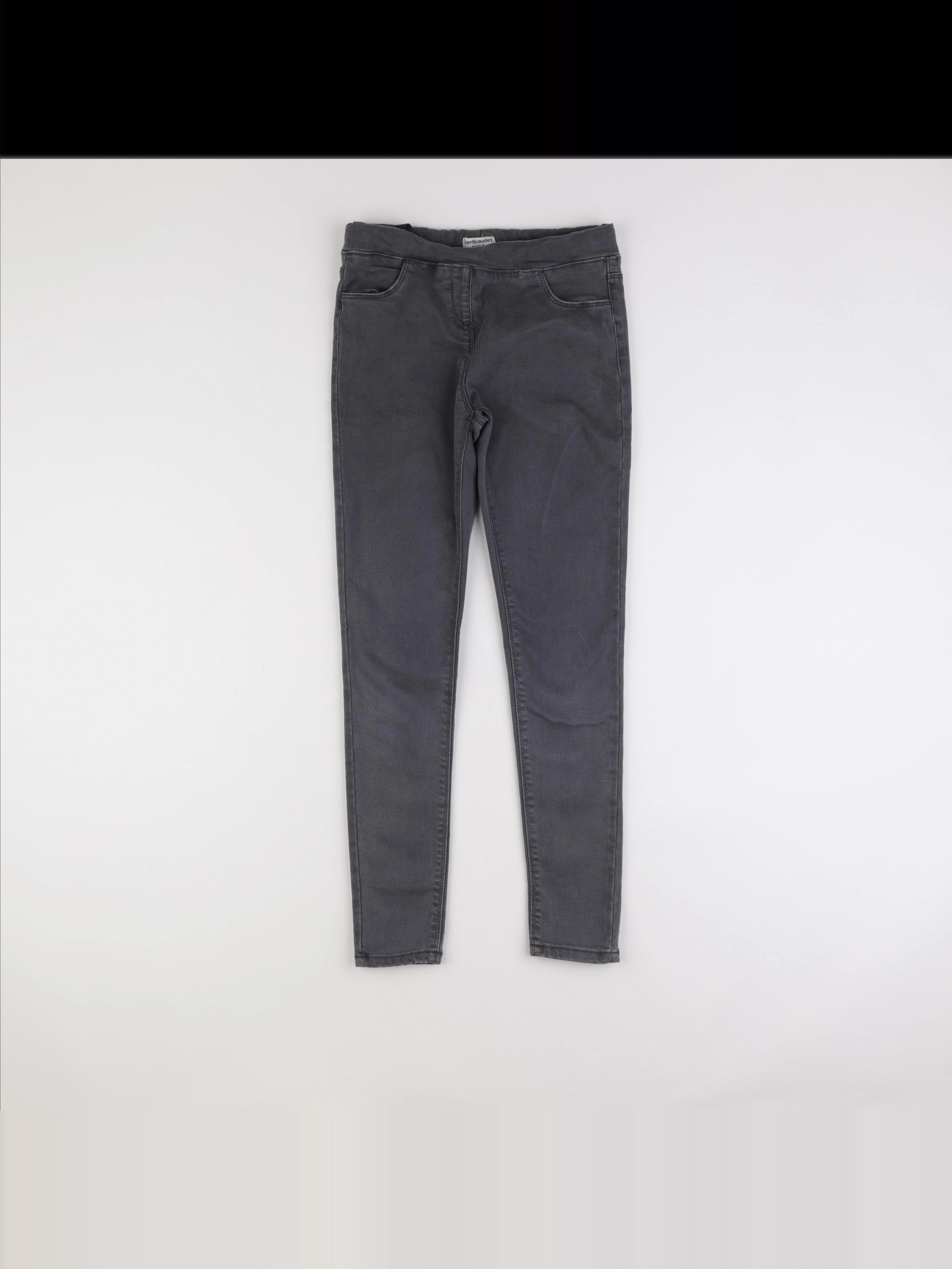 Vertbaudet - jegging gris - 12 ans