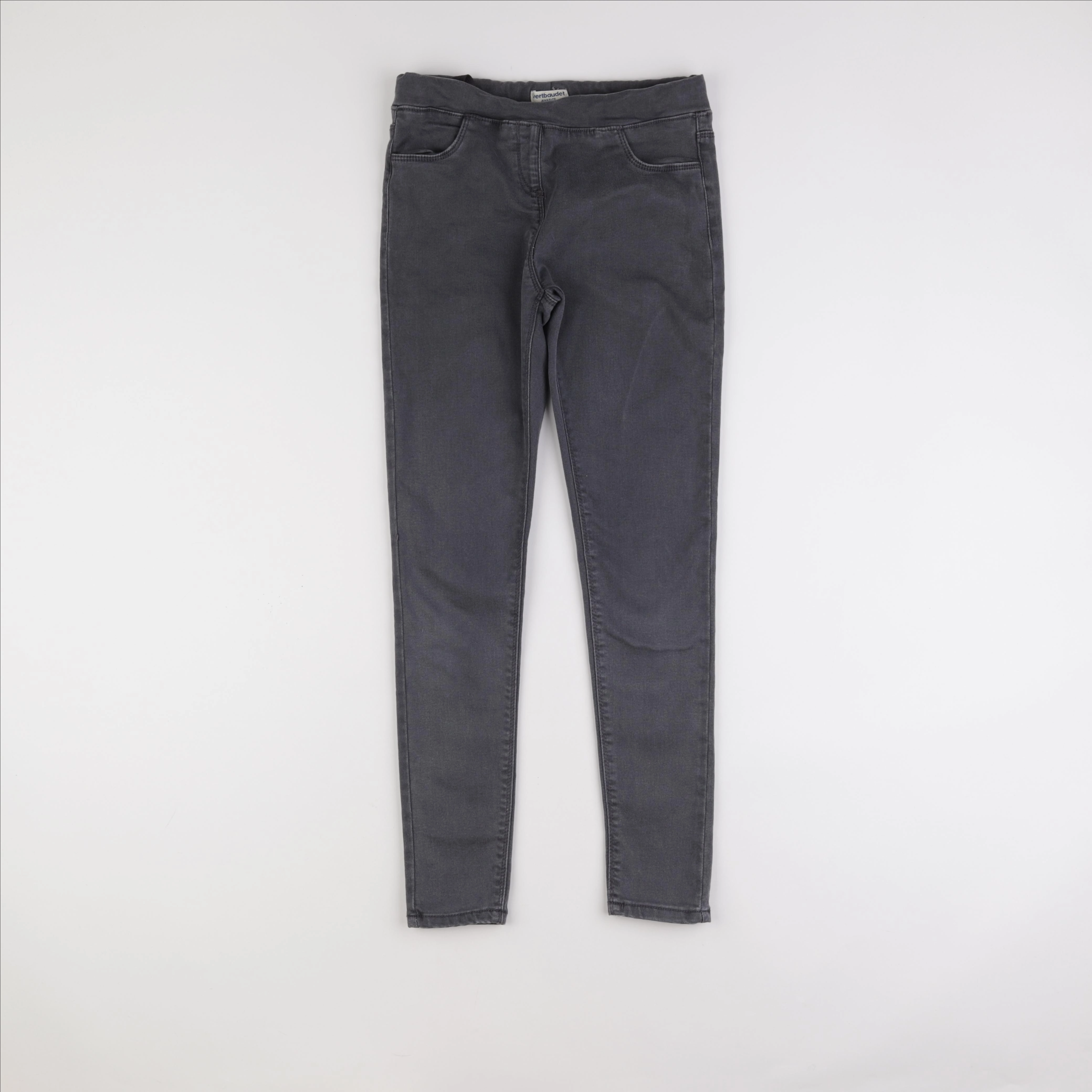 Vertbaudet - jegging gris - 12 ans