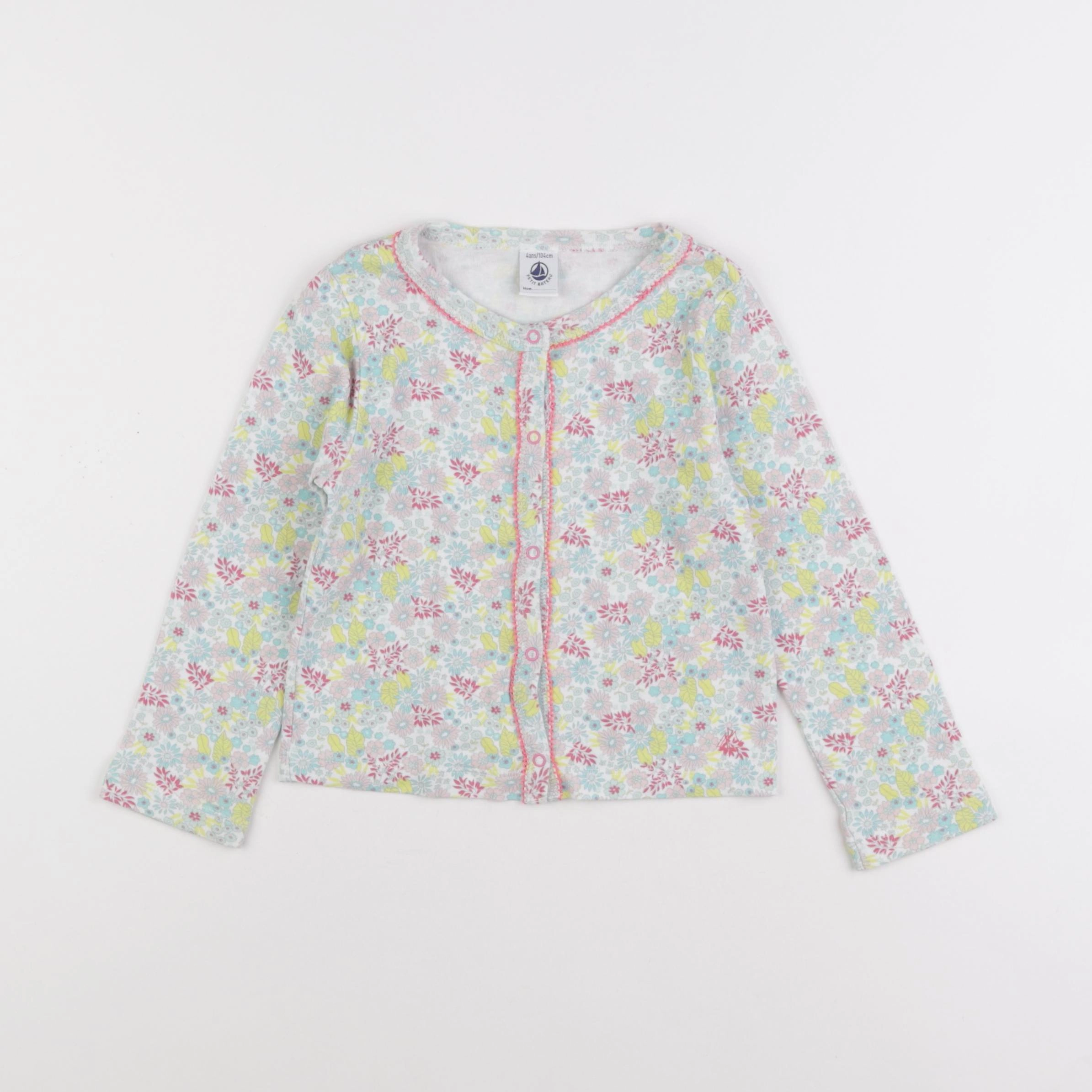 Petit Bateau - tee-shirt multicolore - 4 ans