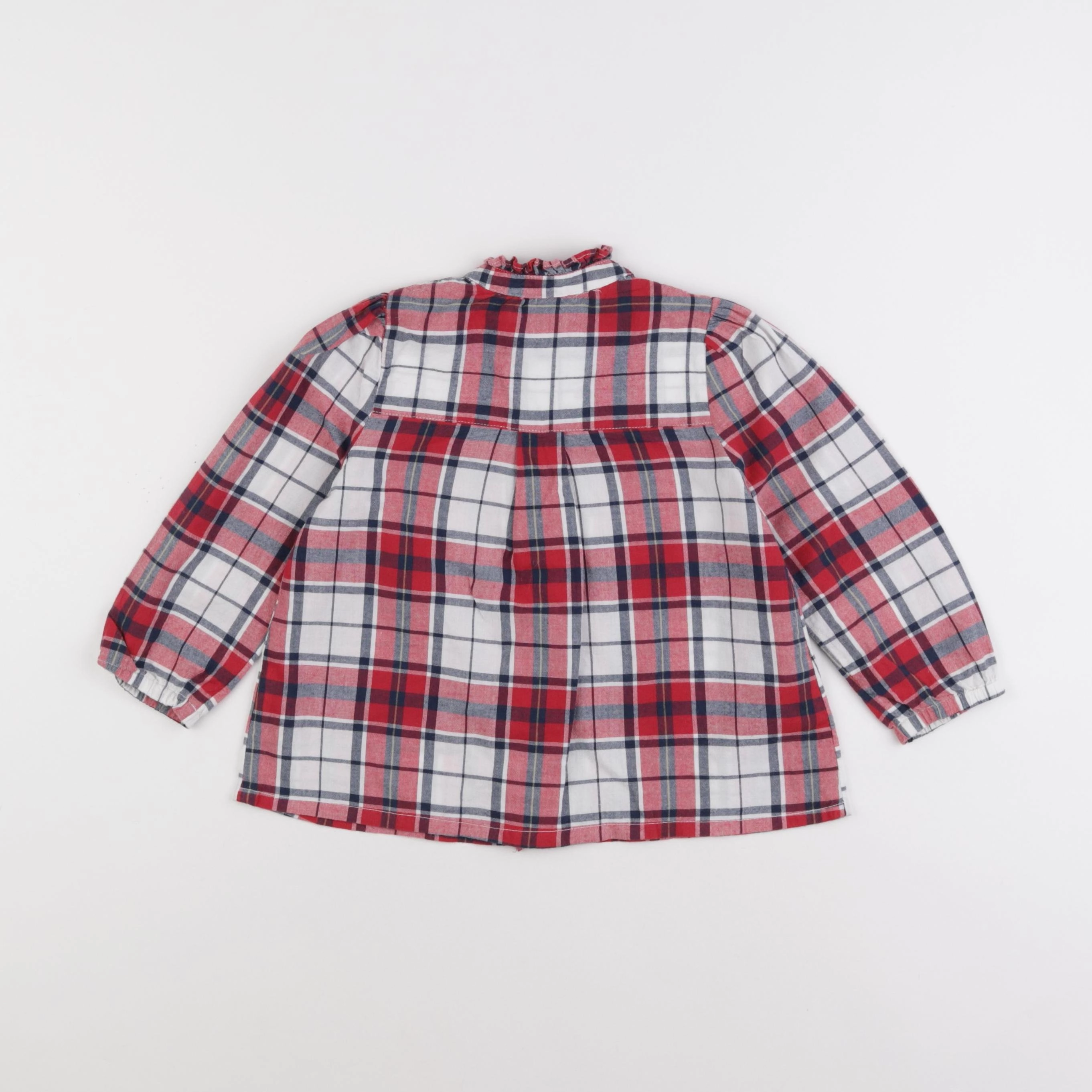 Monoprix - blouse rouge - 3 ans