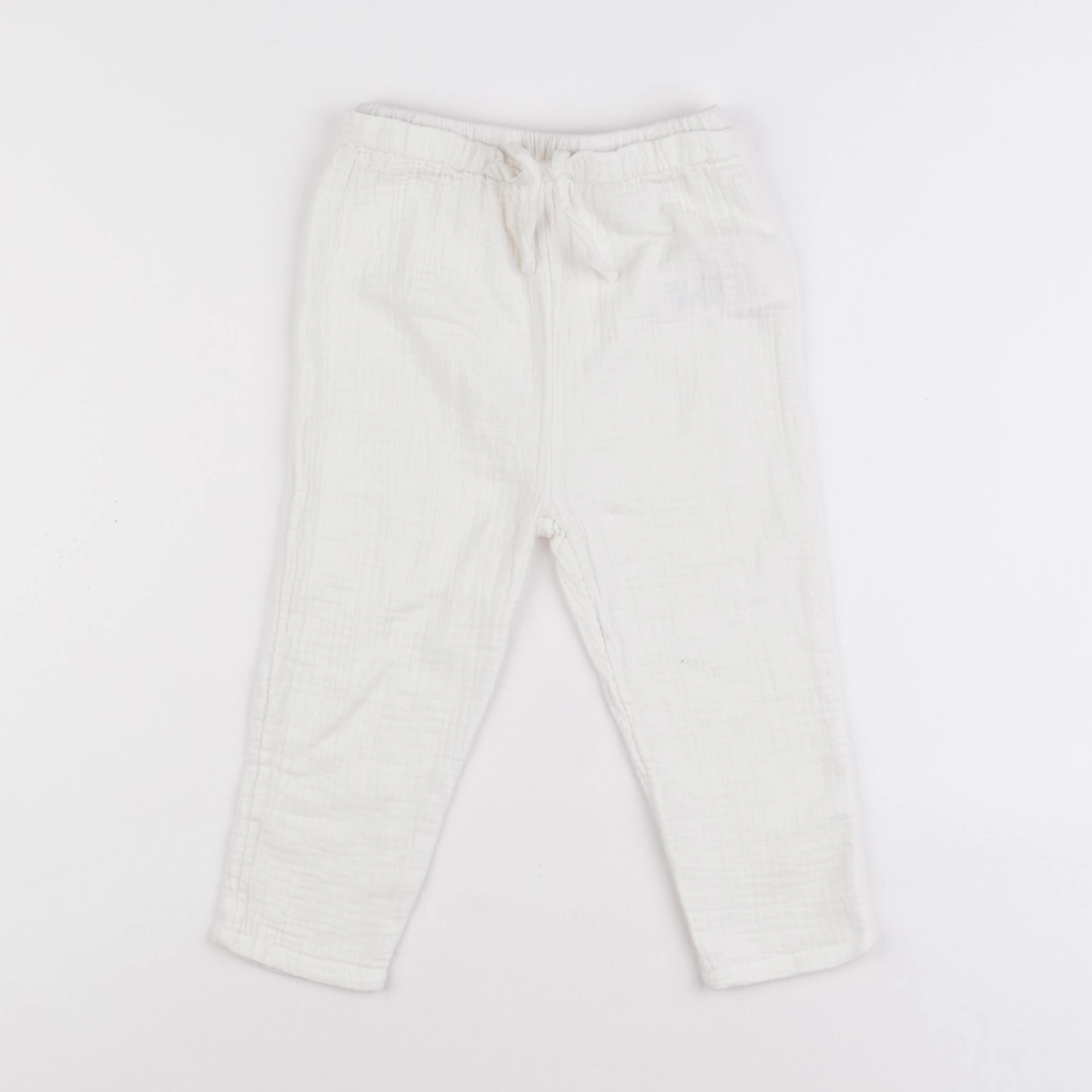 Vertbaudet - pantalon blanc - 36 mois