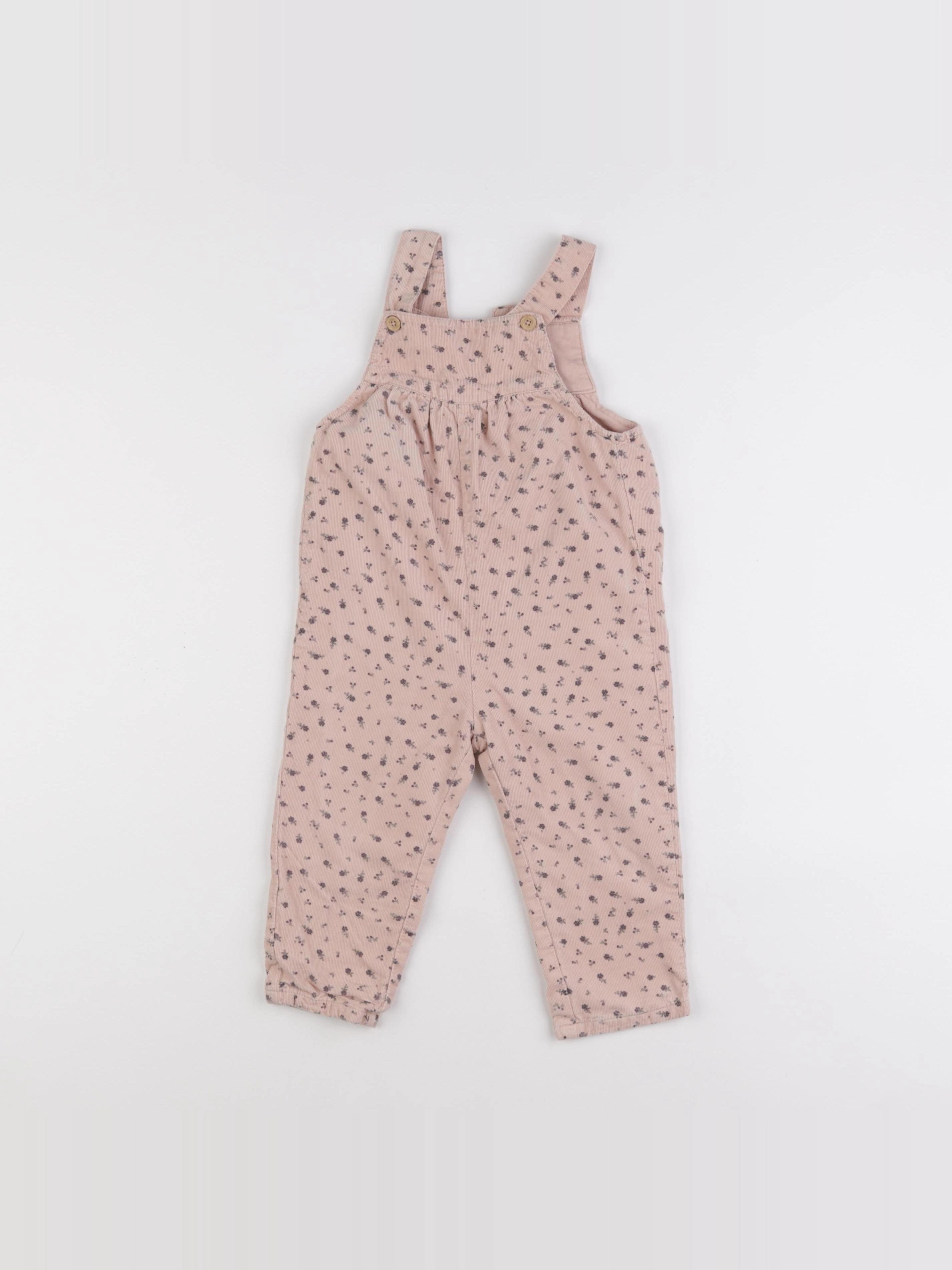 Vertbaudet - salopette rose - 2 ans