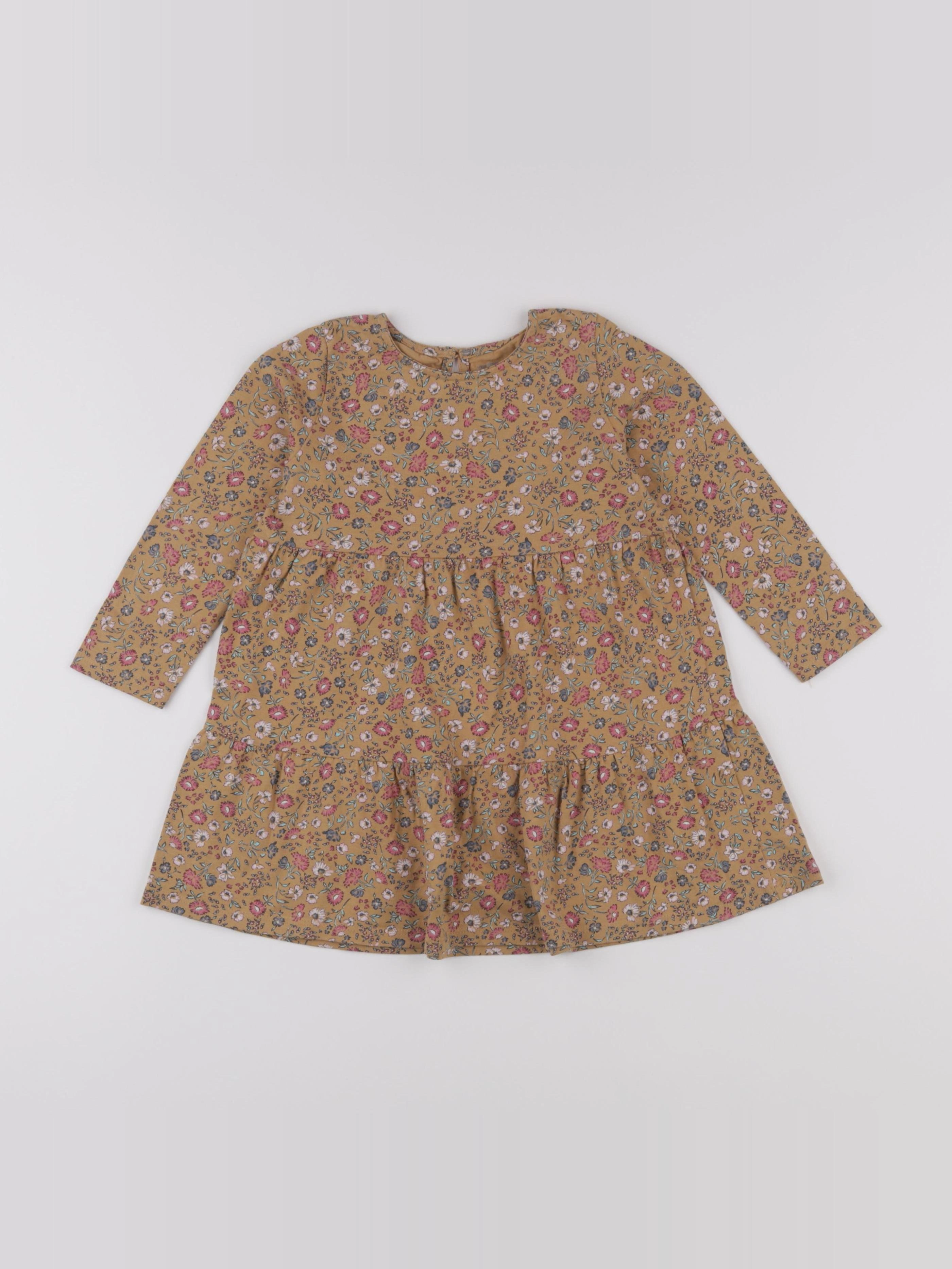 Vertbaudet - robe marron - 3 ans