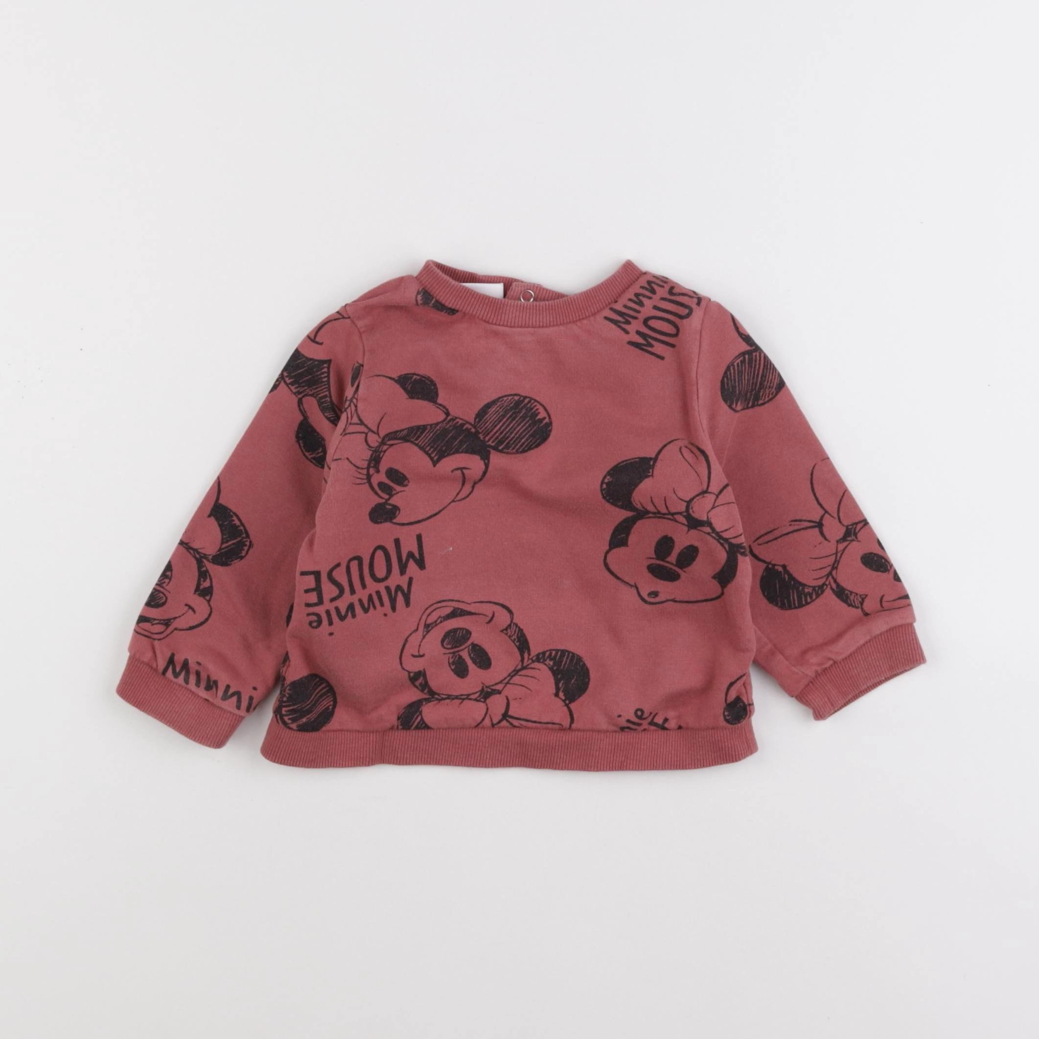 Vertbaudet - sweat rouge - 12 mois