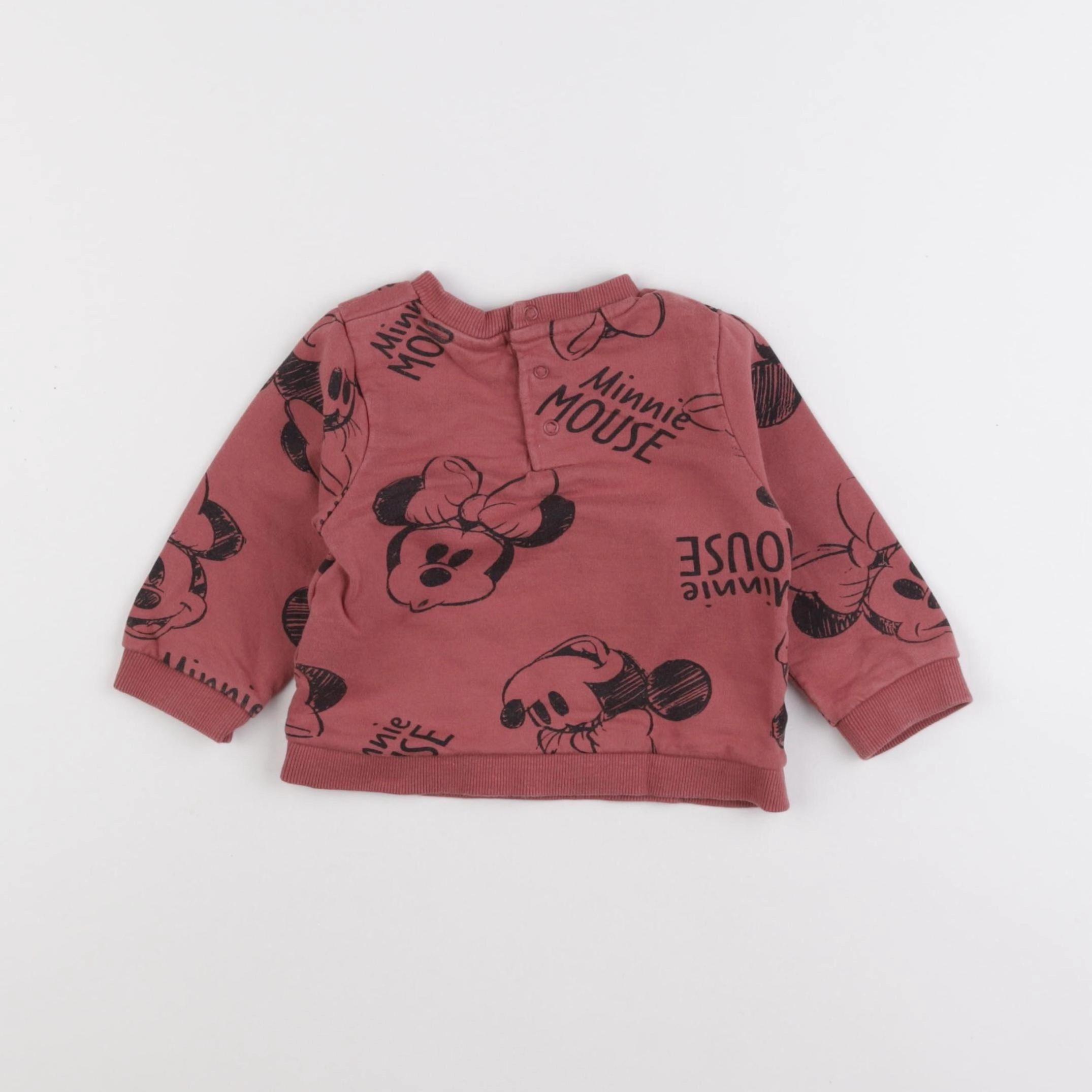 Vertbaudet - sweat rouge - 12 mois