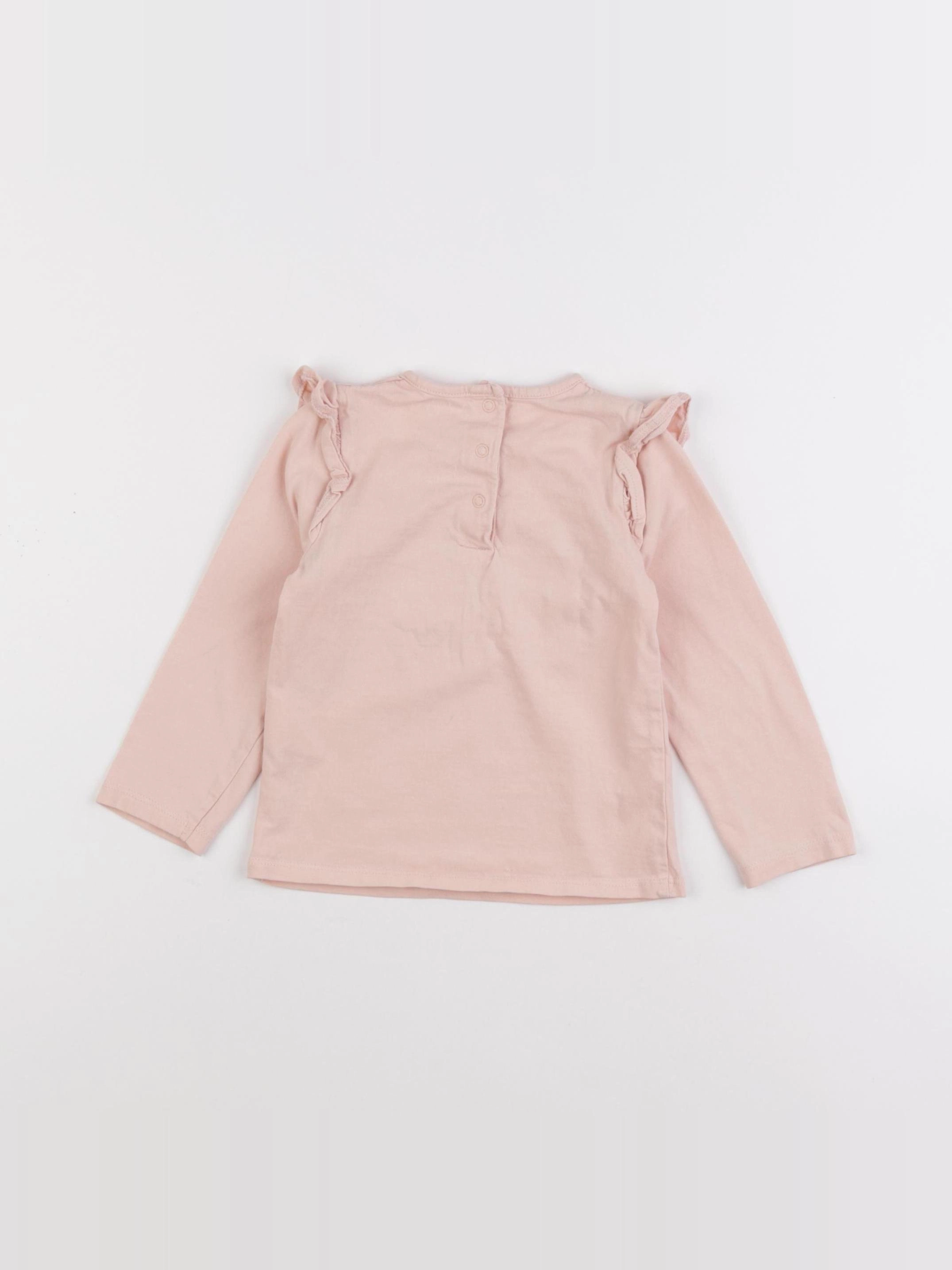 Vertbaudet - tee-shirt rose - 24 mois