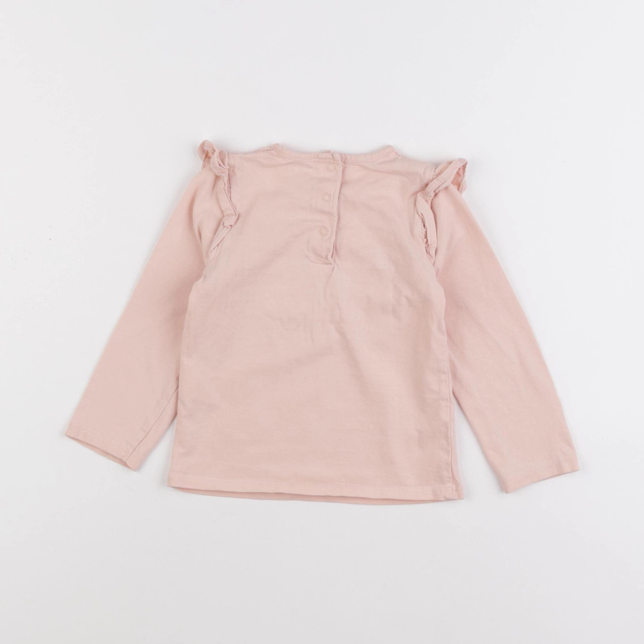 Vertbaudet - tee-shirt rose - 24 mois