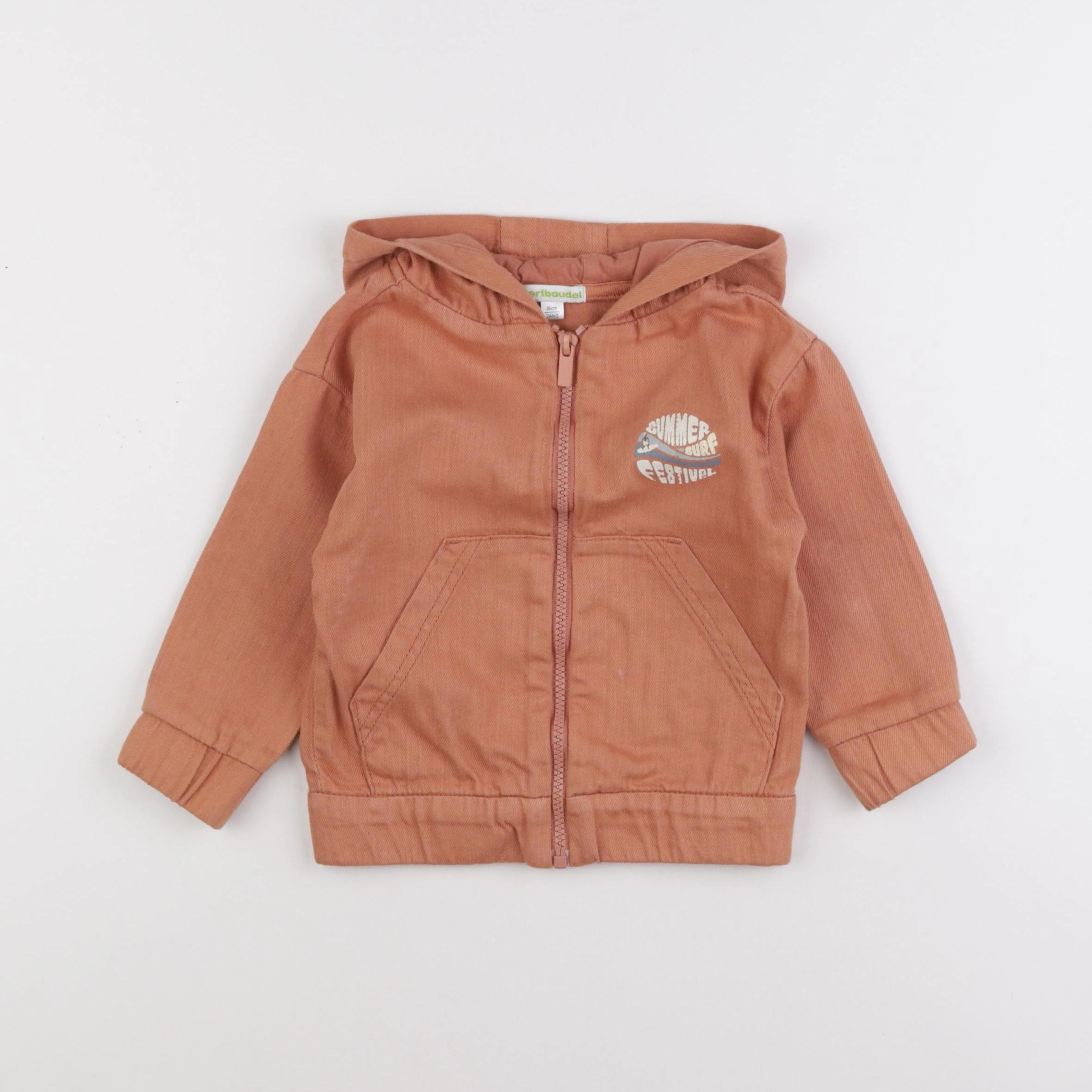 Vertbaudet - veste marron - 2 ans