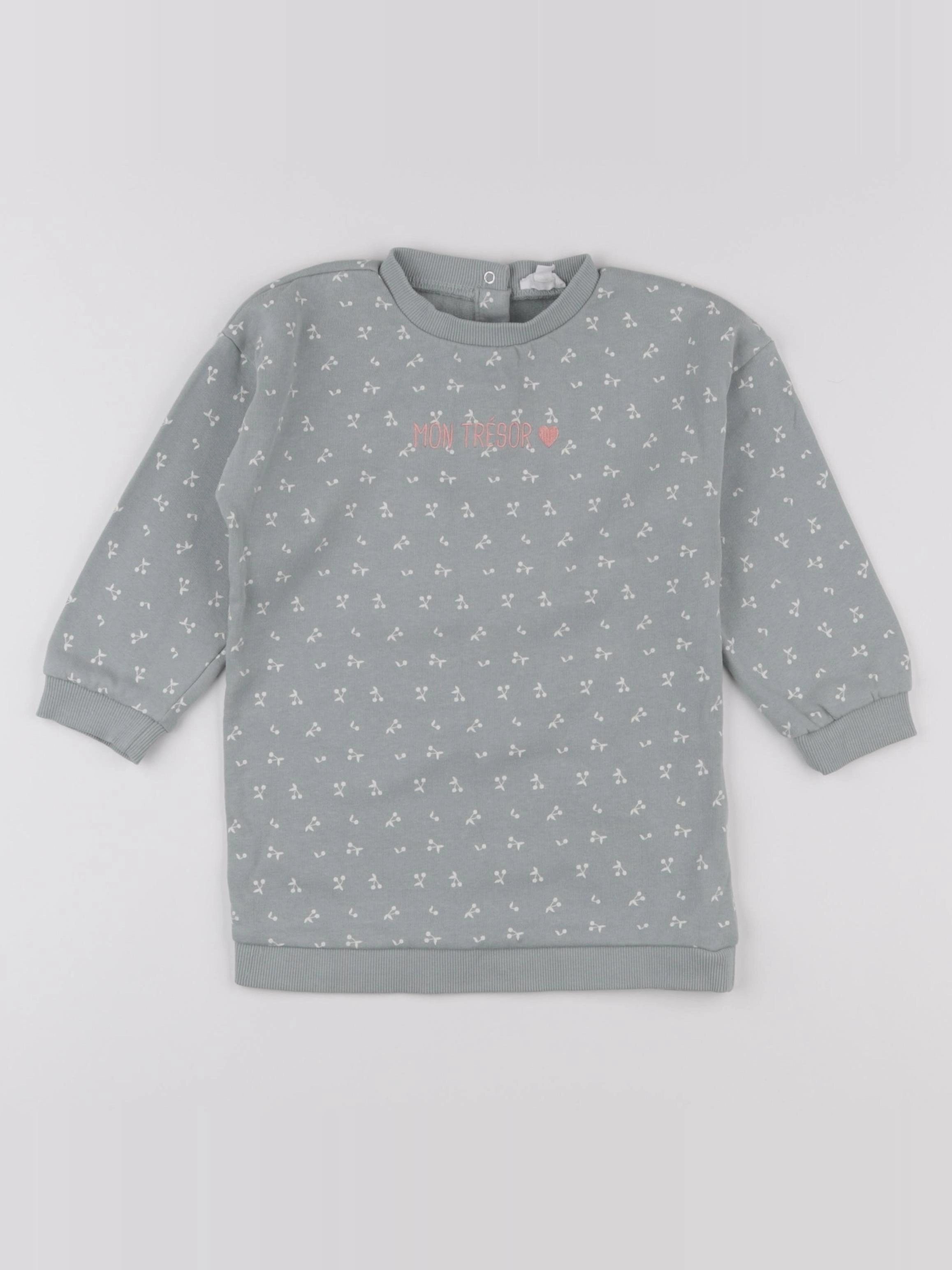 Vertbaudet - robe vert - 36 mois