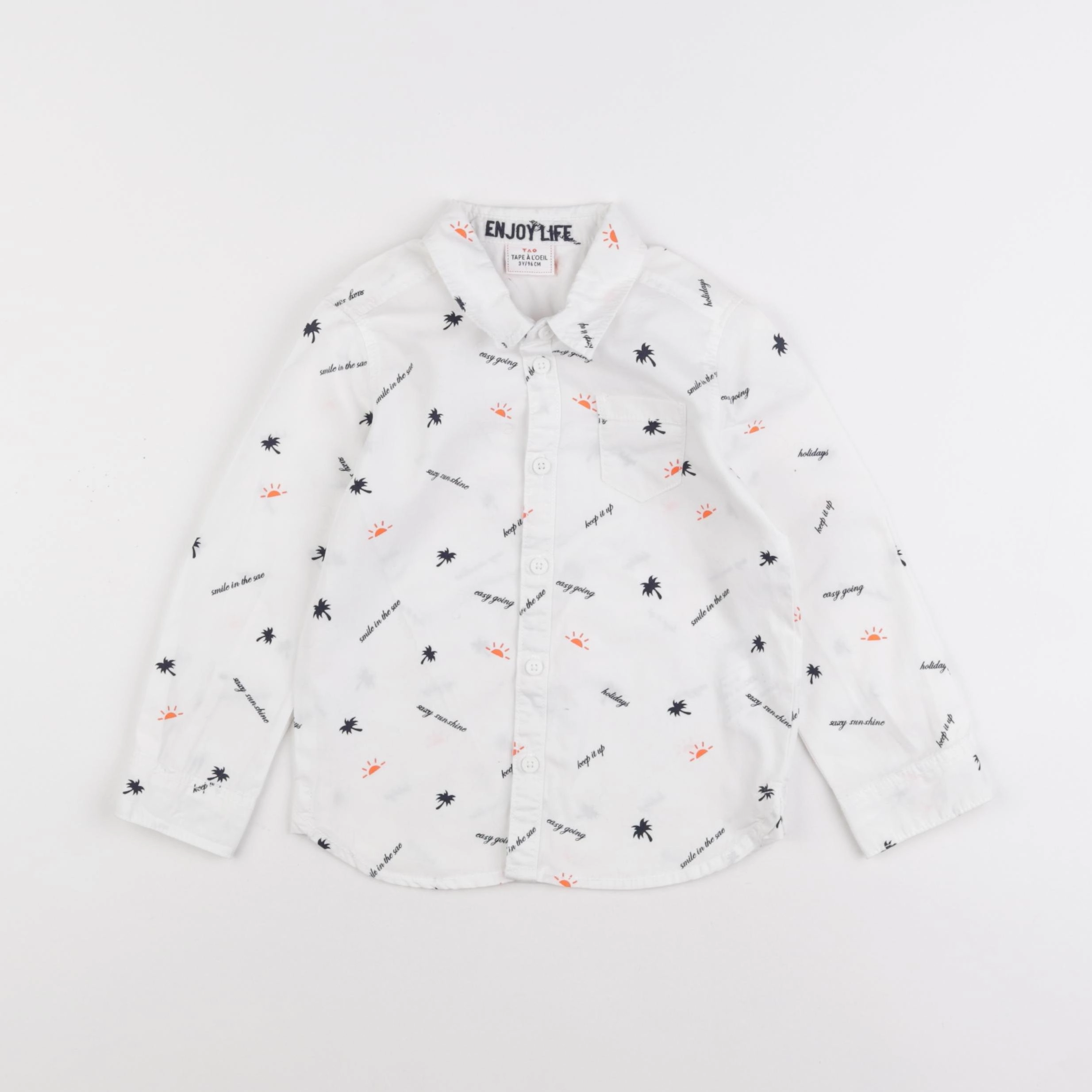Tape à l'oeil - chemise blanc - 3 ans