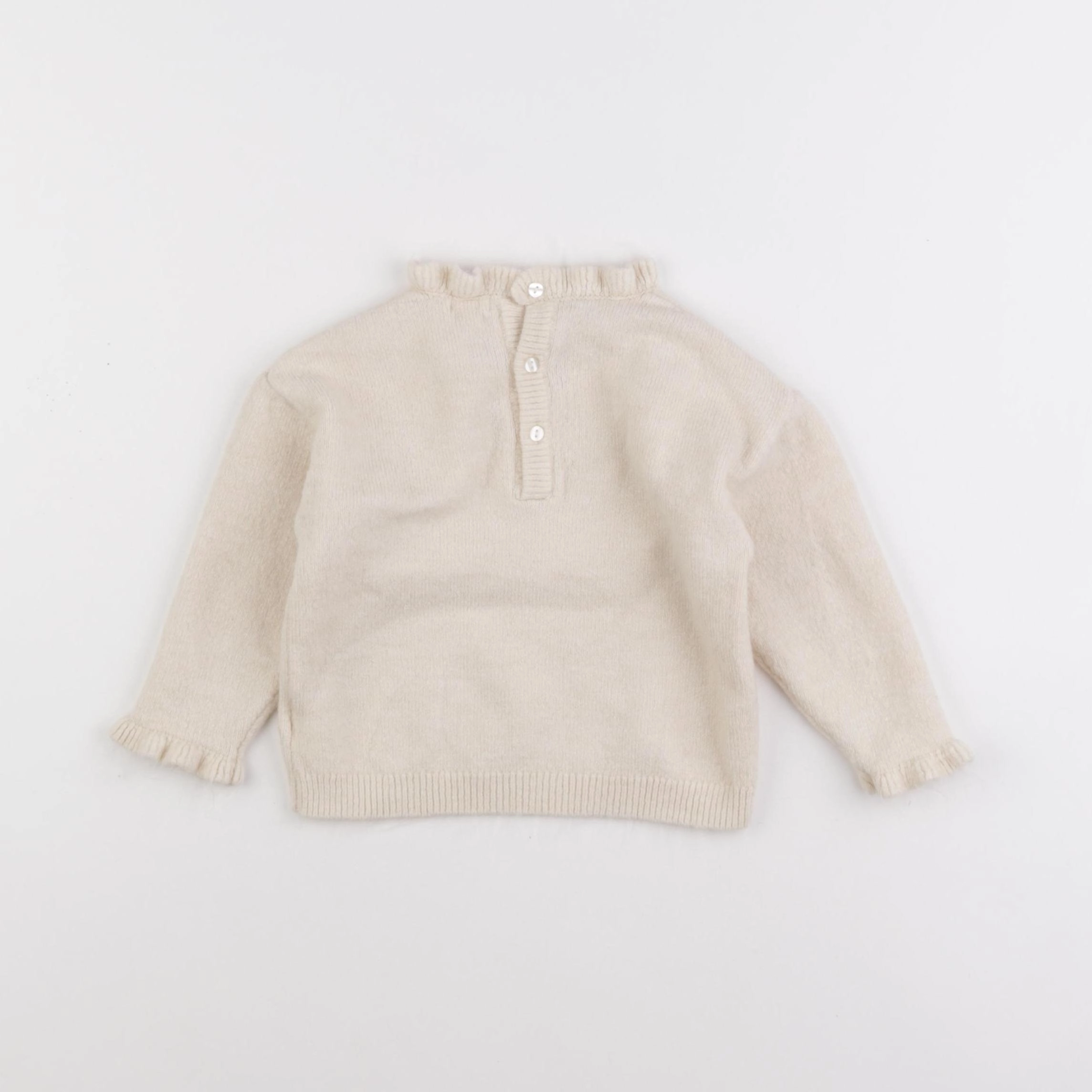 Vertbaudet - pull beige - 18 mois