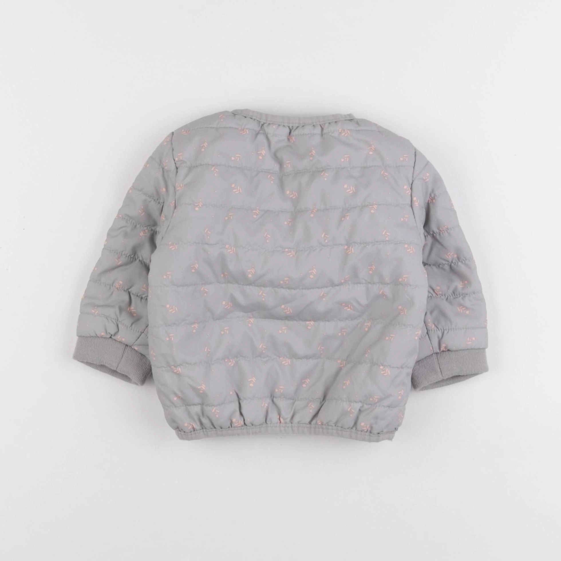 Vertbaudet - doudoune gris - 12 mois