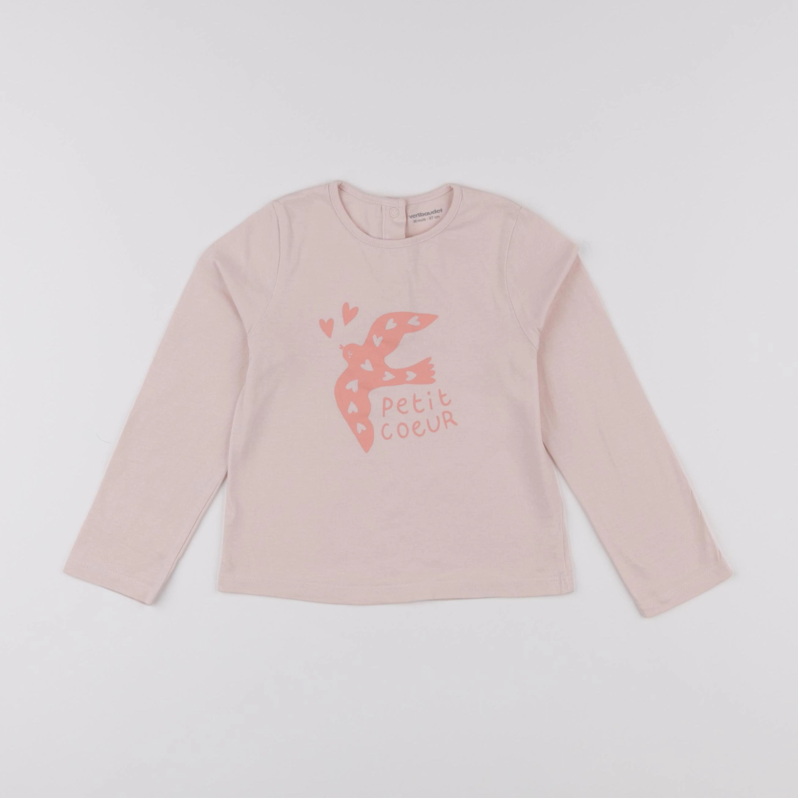 Vertbaudet - tee-shirt rose - 36 mois
