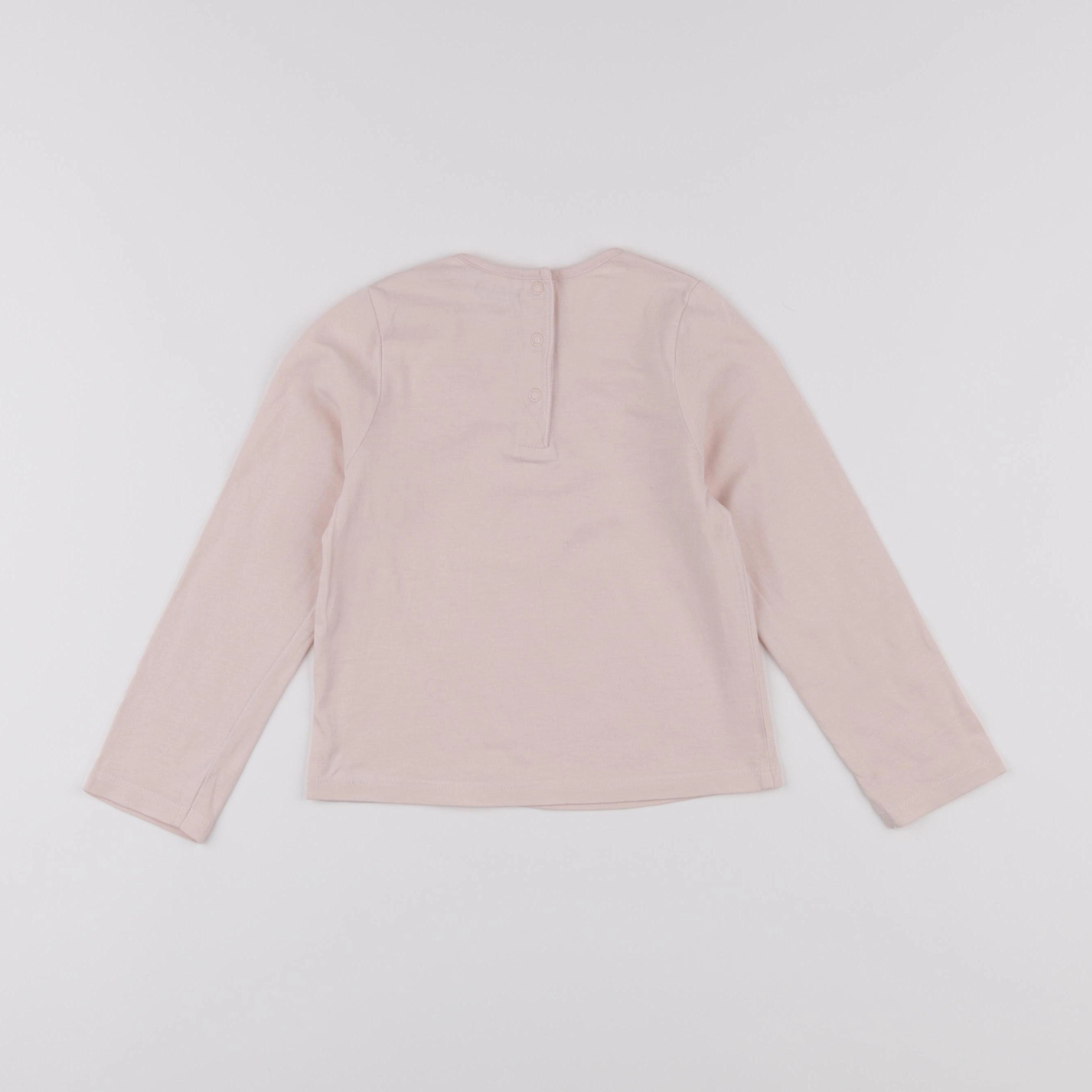 Vertbaudet - tee-shirt rose - 36 mois