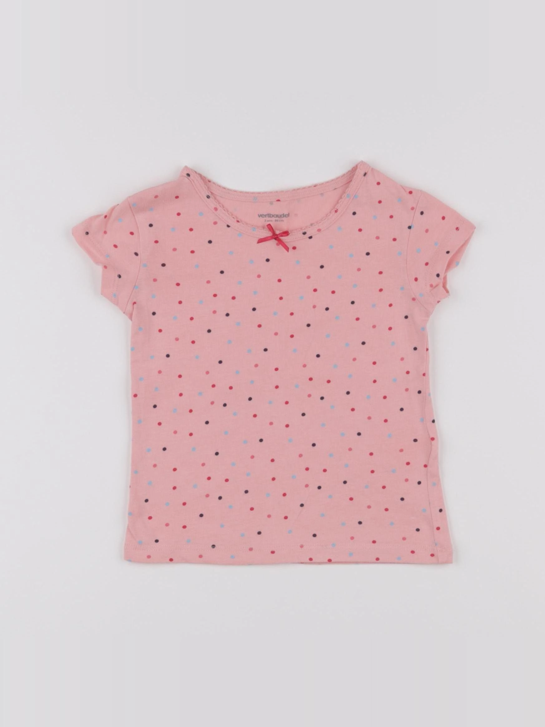 Vertbaudet - maillot de corps rose - 2 ans
