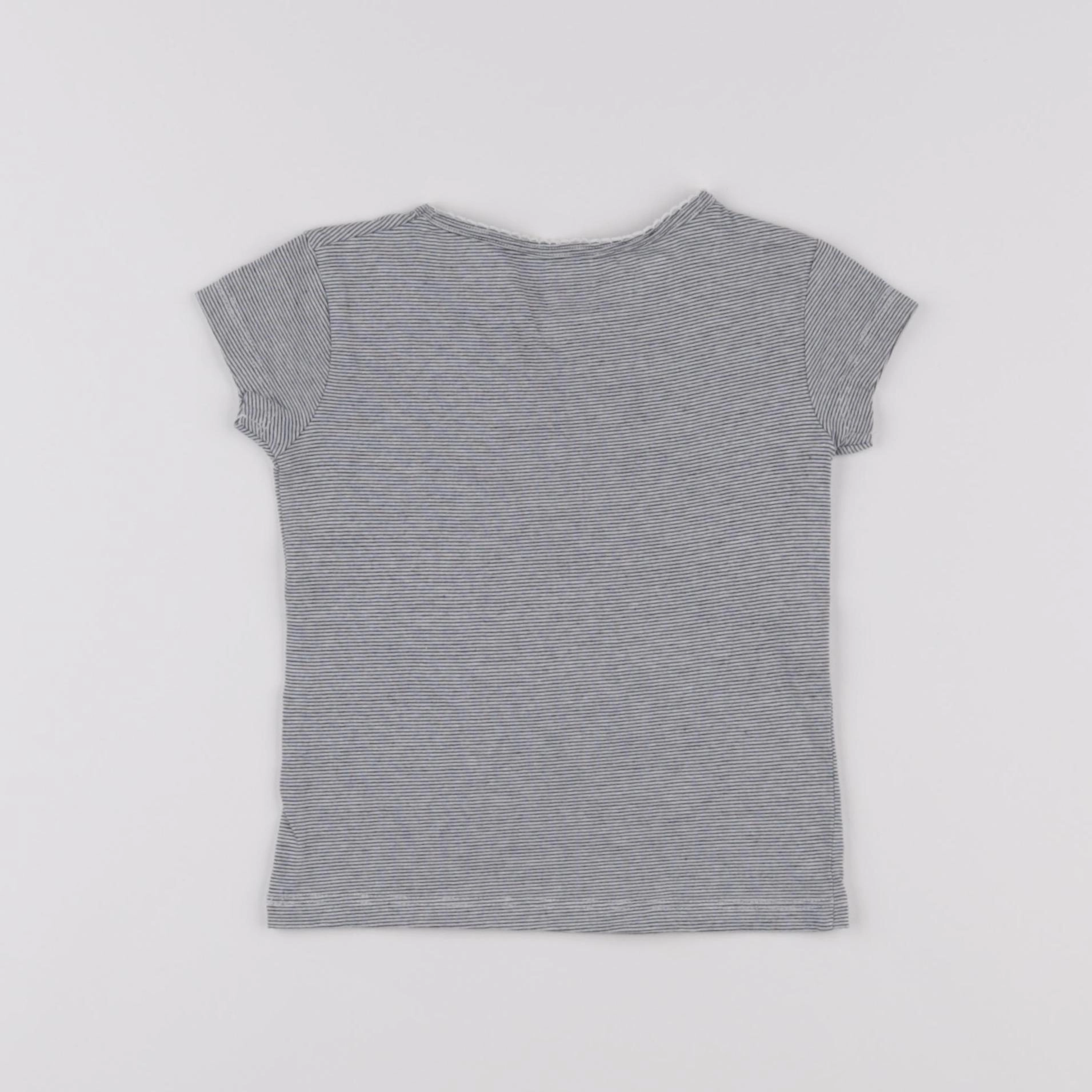 Vertbaudet - maillot de corps blanc, gris - 2 ans