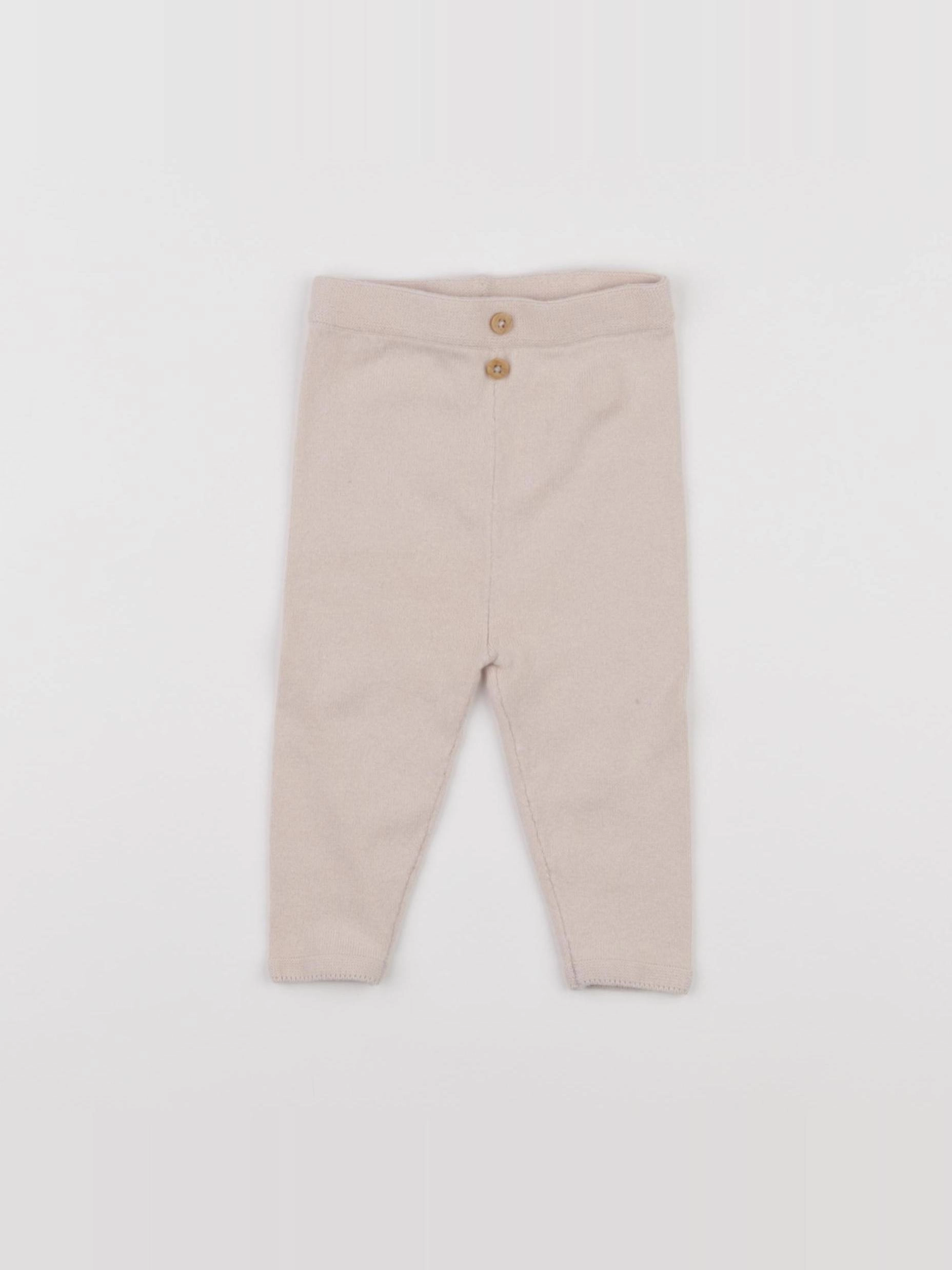 Vertbaudet - legging beige - 6 mois