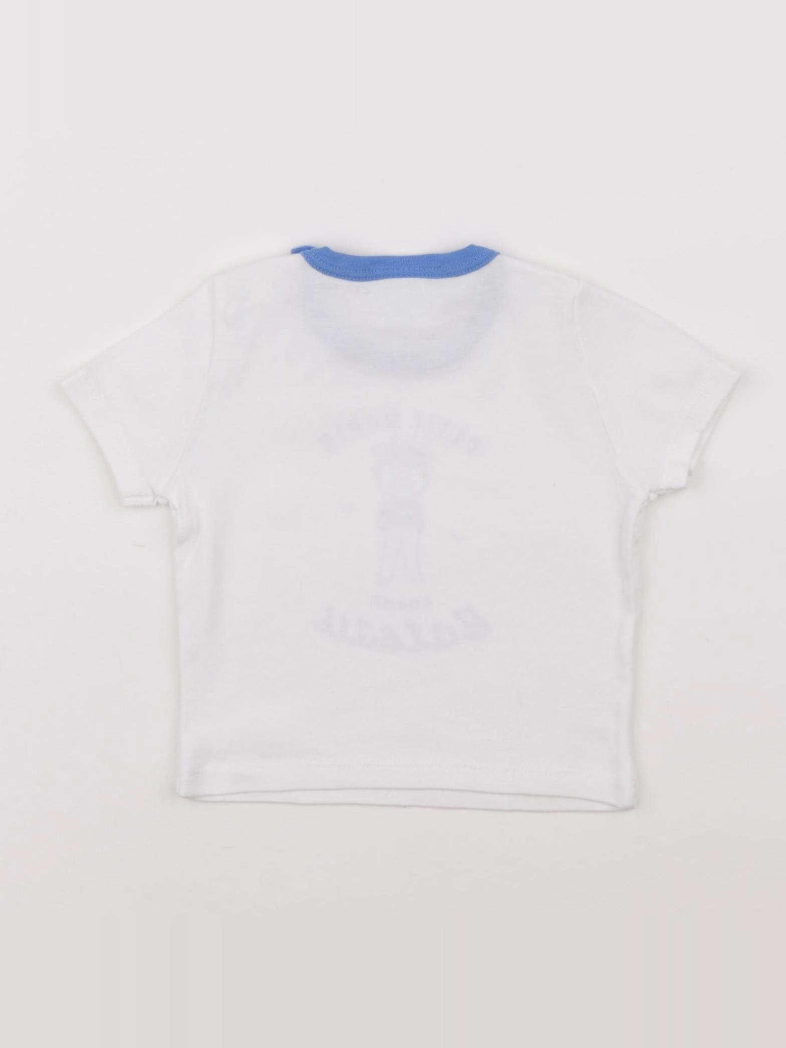 Petit Bateau - tee-shirt blanc - 6 mois