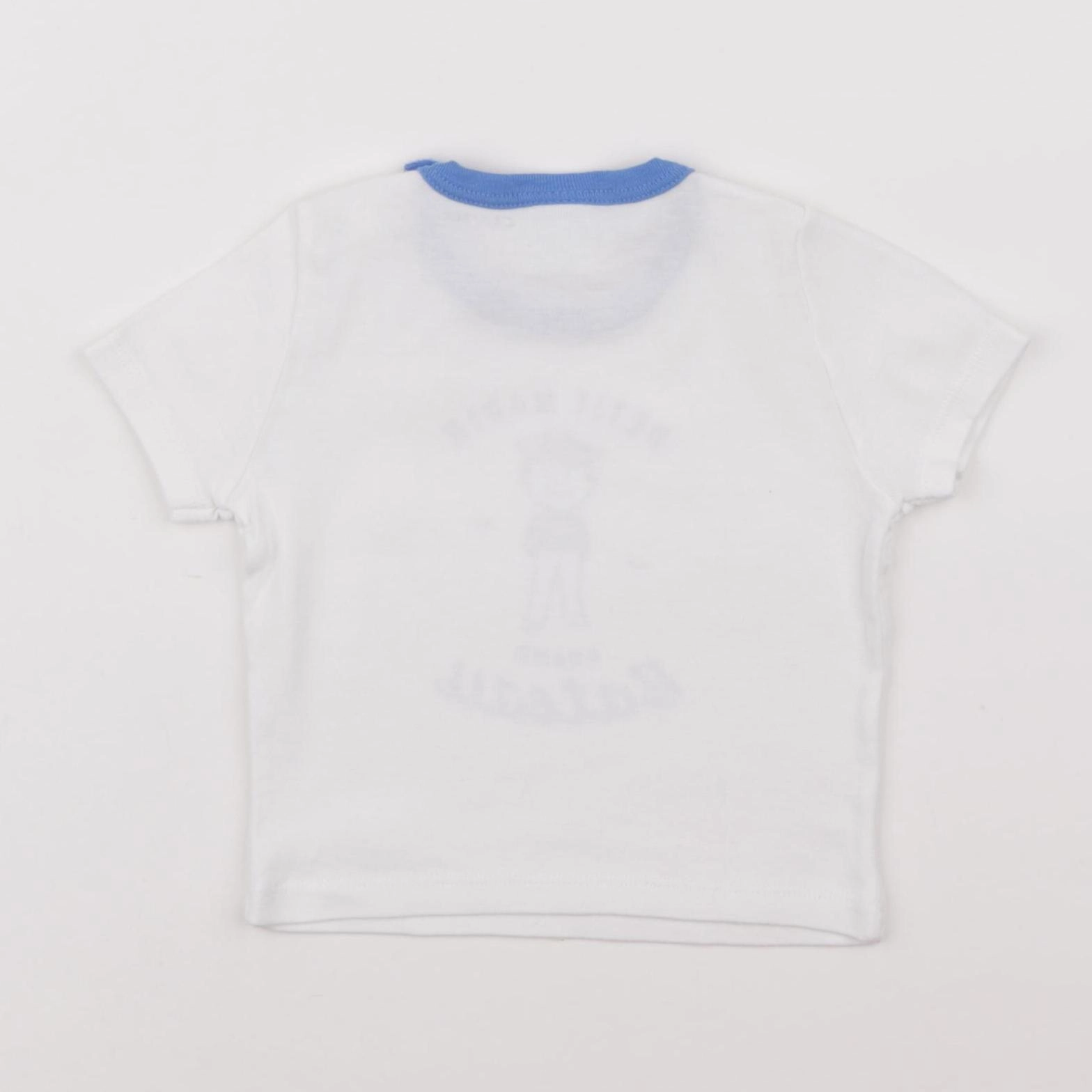Petit Bateau - tee-shirt blanc - 6 mois