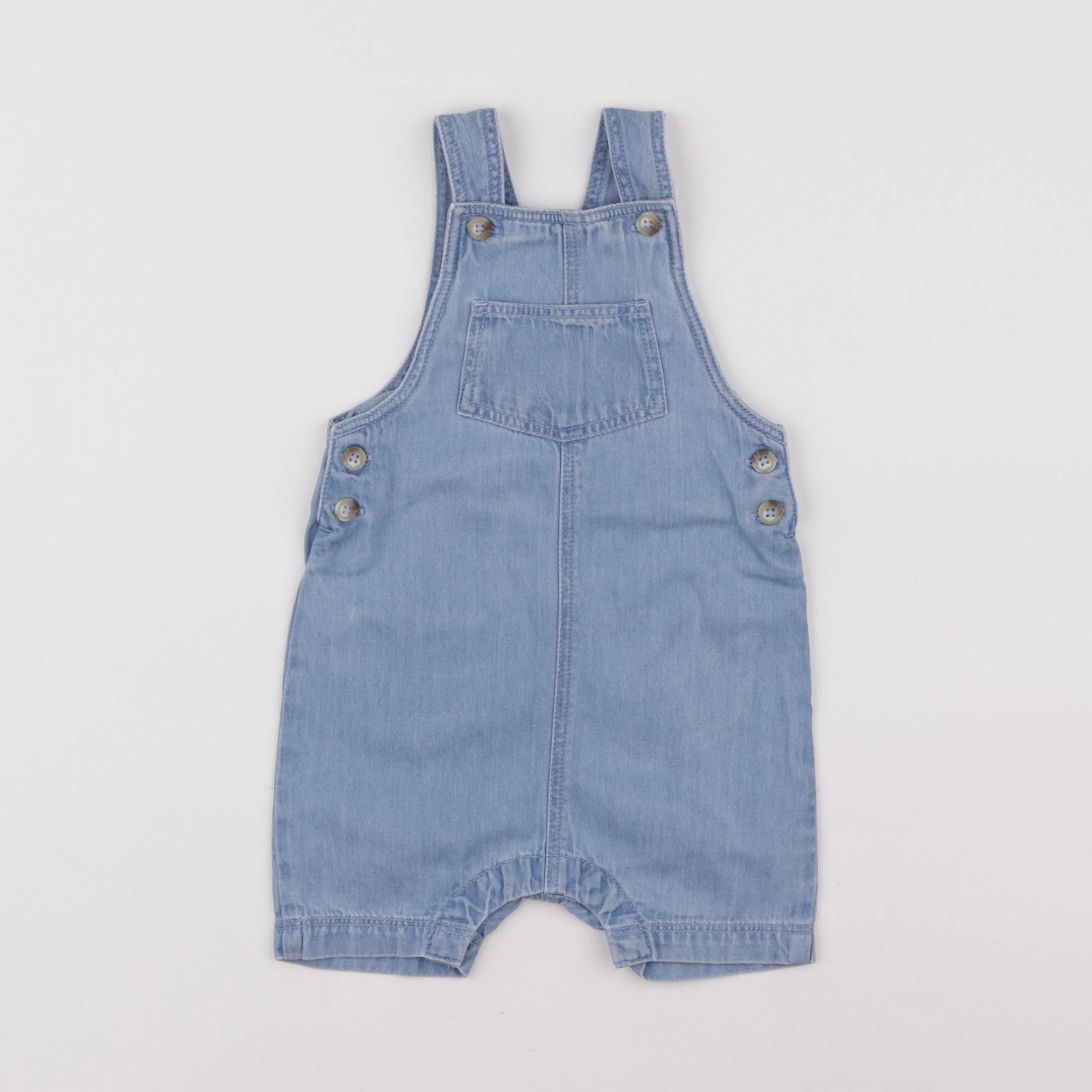 Petit Bateau - salopette bleu - 6 mois