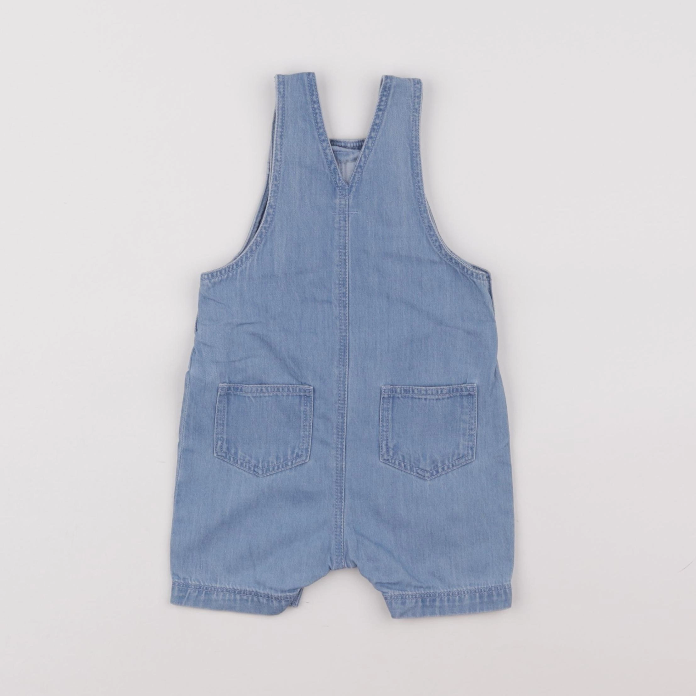 Petit Bateau - salopette bleu - 6 mois