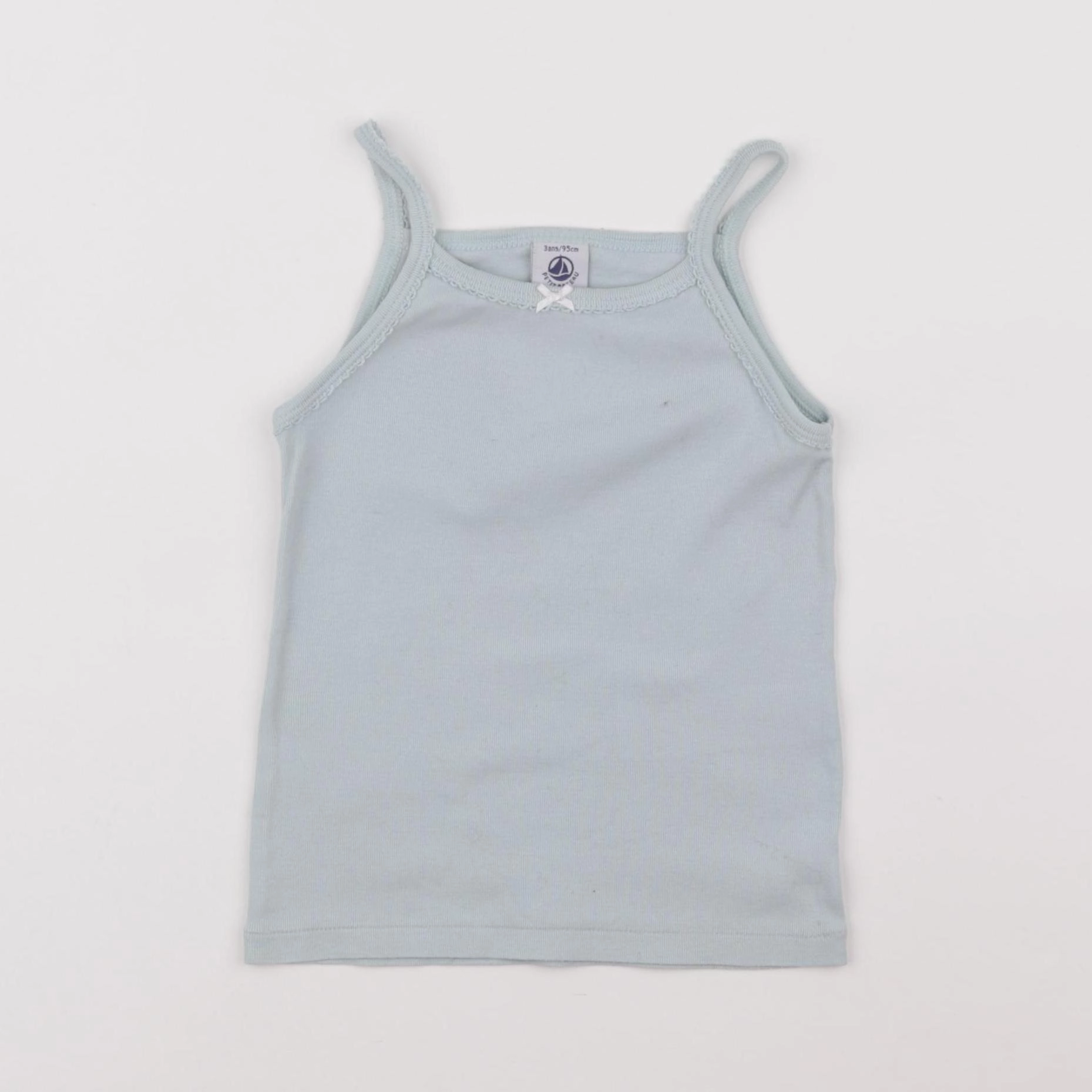 Petit Bateau - maillot de corps vert - 3 ans