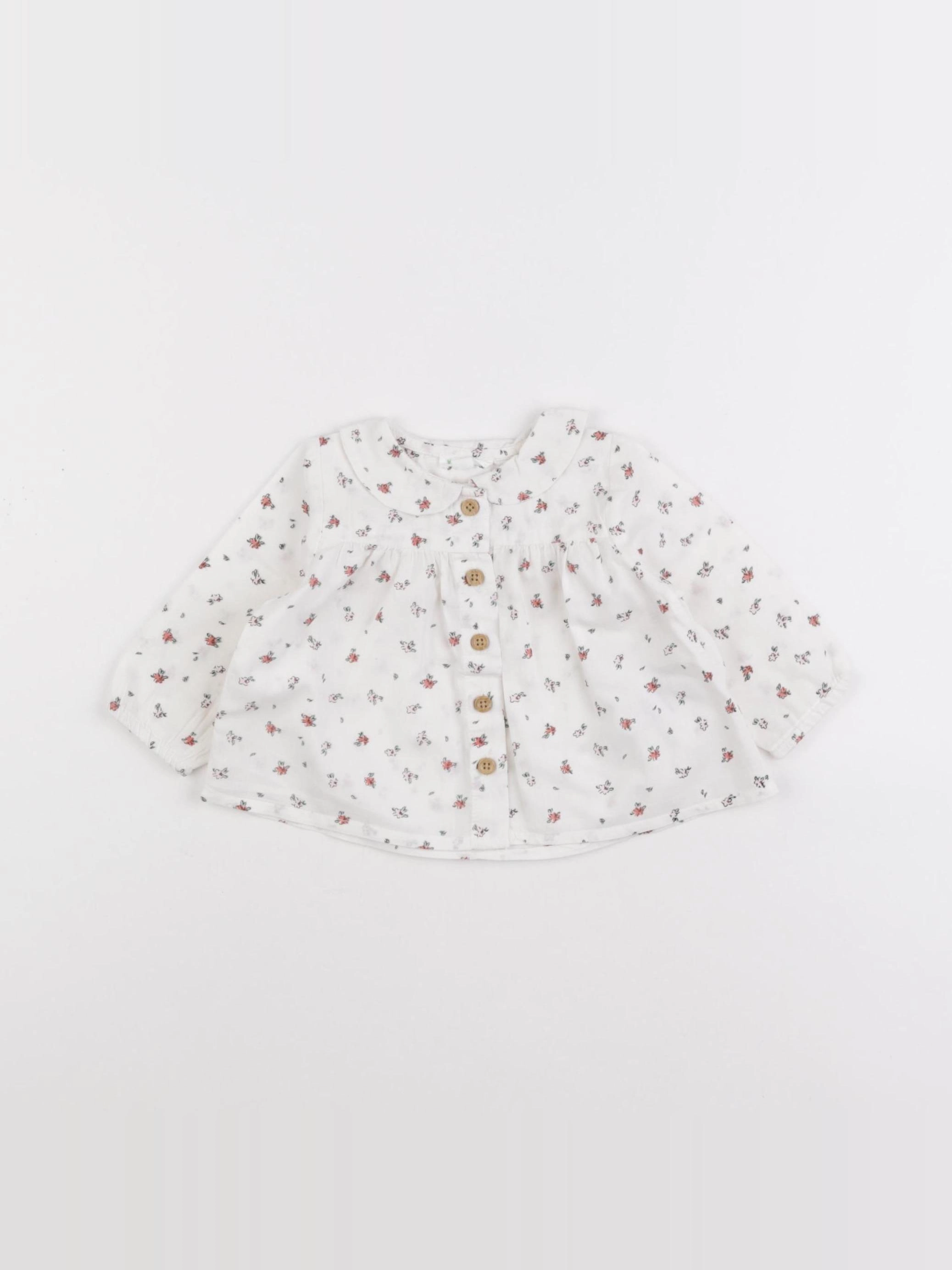 Vertbaudet - blouse blanc - 1 mois