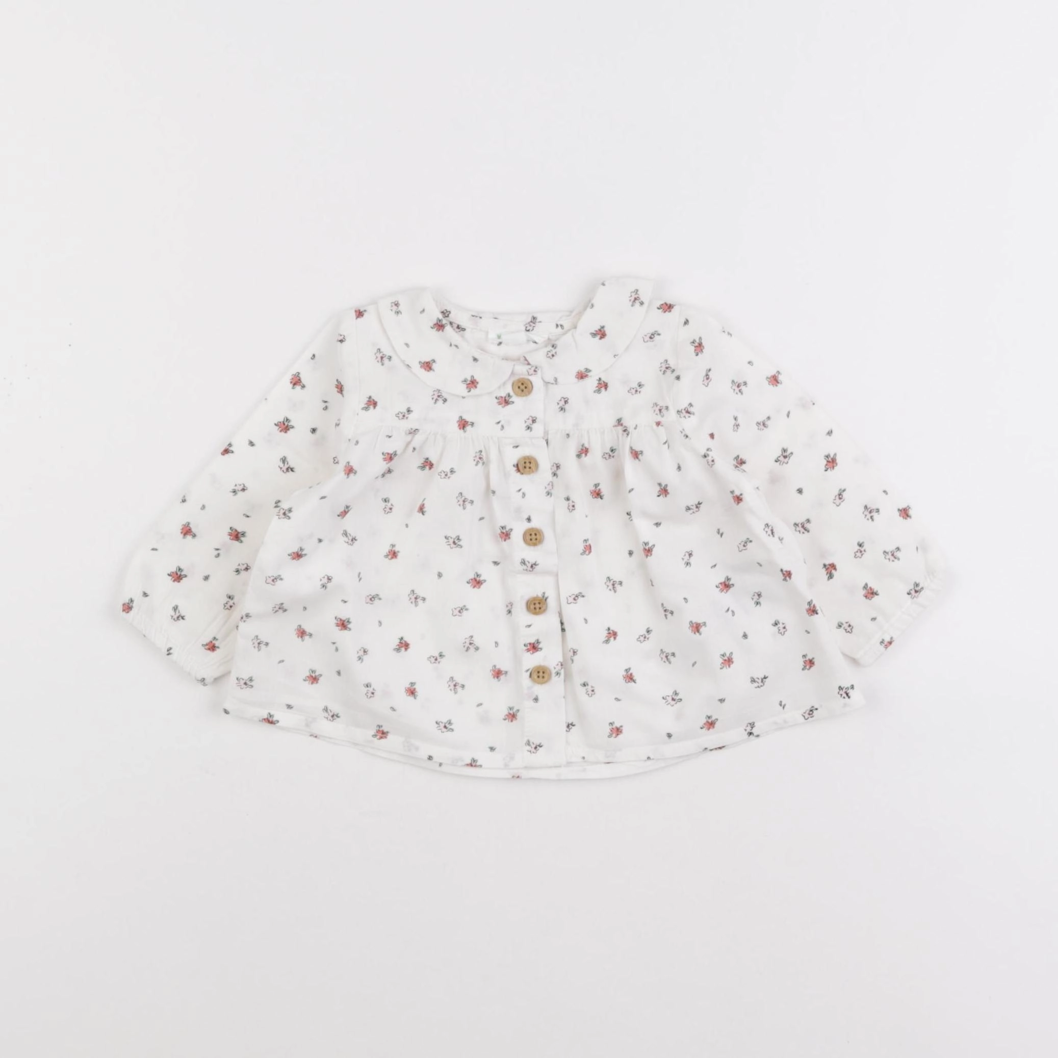 Vertbaudet - blouse blanc - 1 mois
