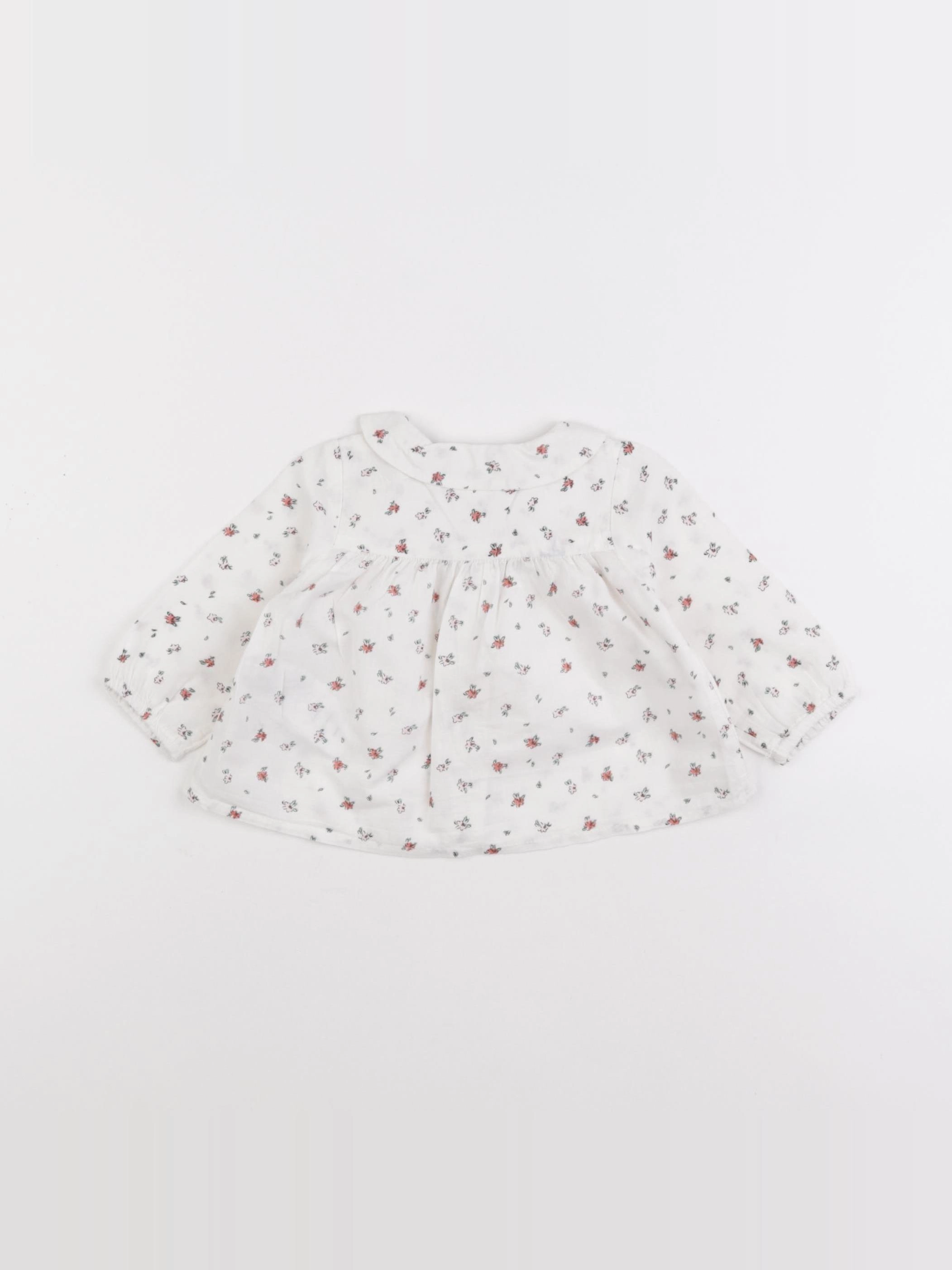 Vertbaudet - blouse blanc - 1 mois