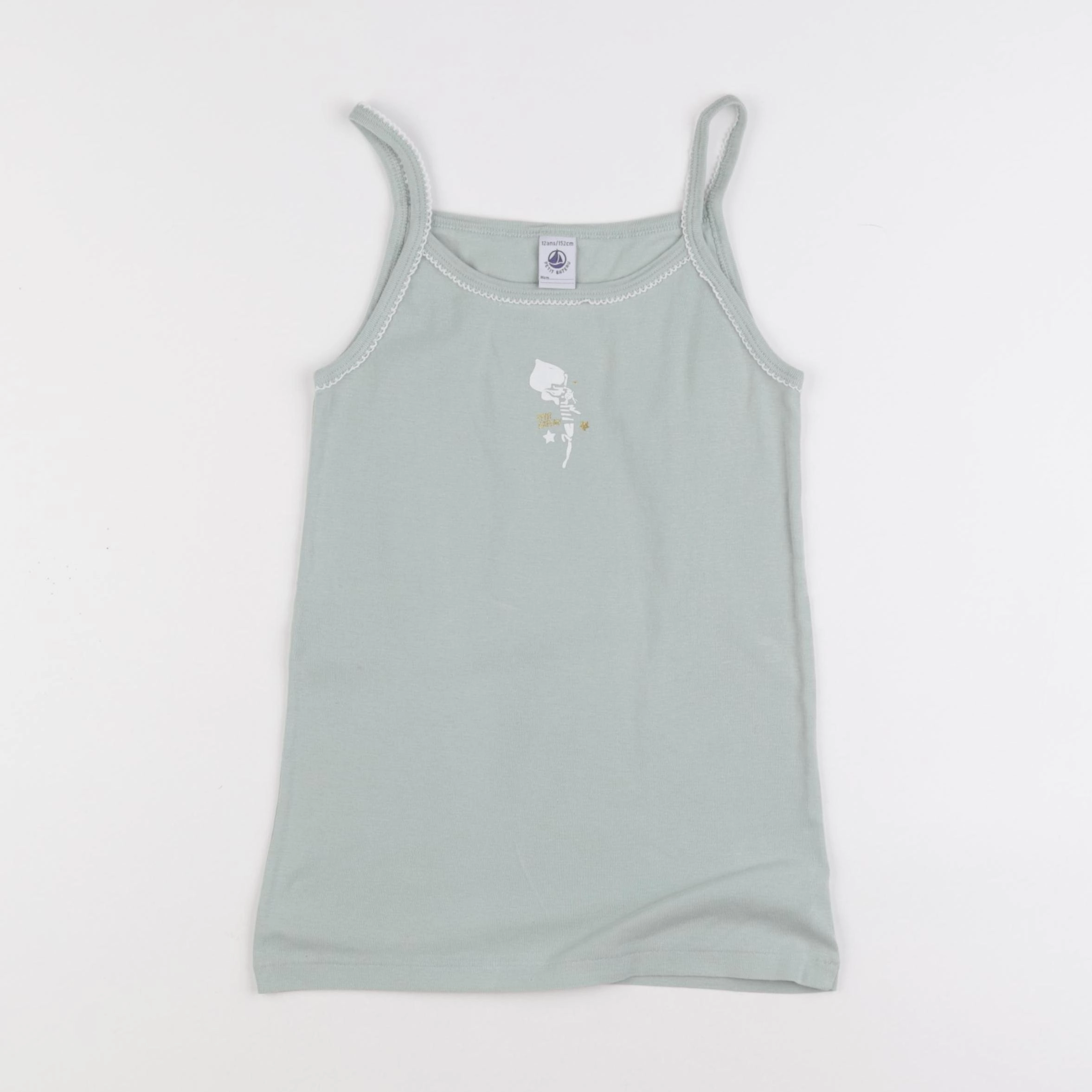 Petit Bateau - maillot de corps vert - 12 ans