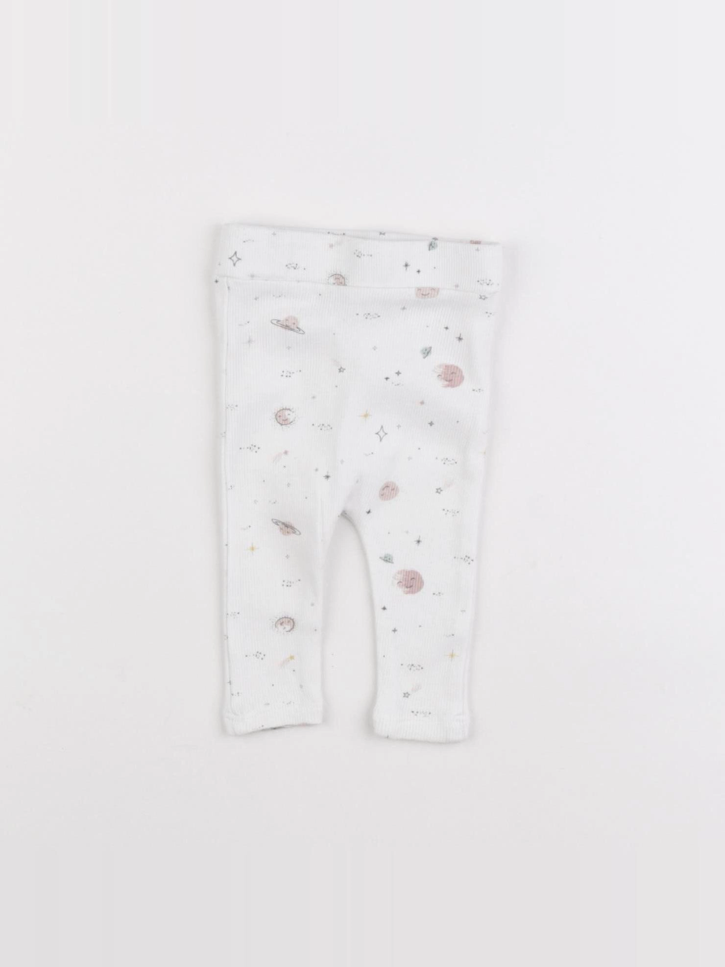 Vertbaudet - legging blanc - 1 mois